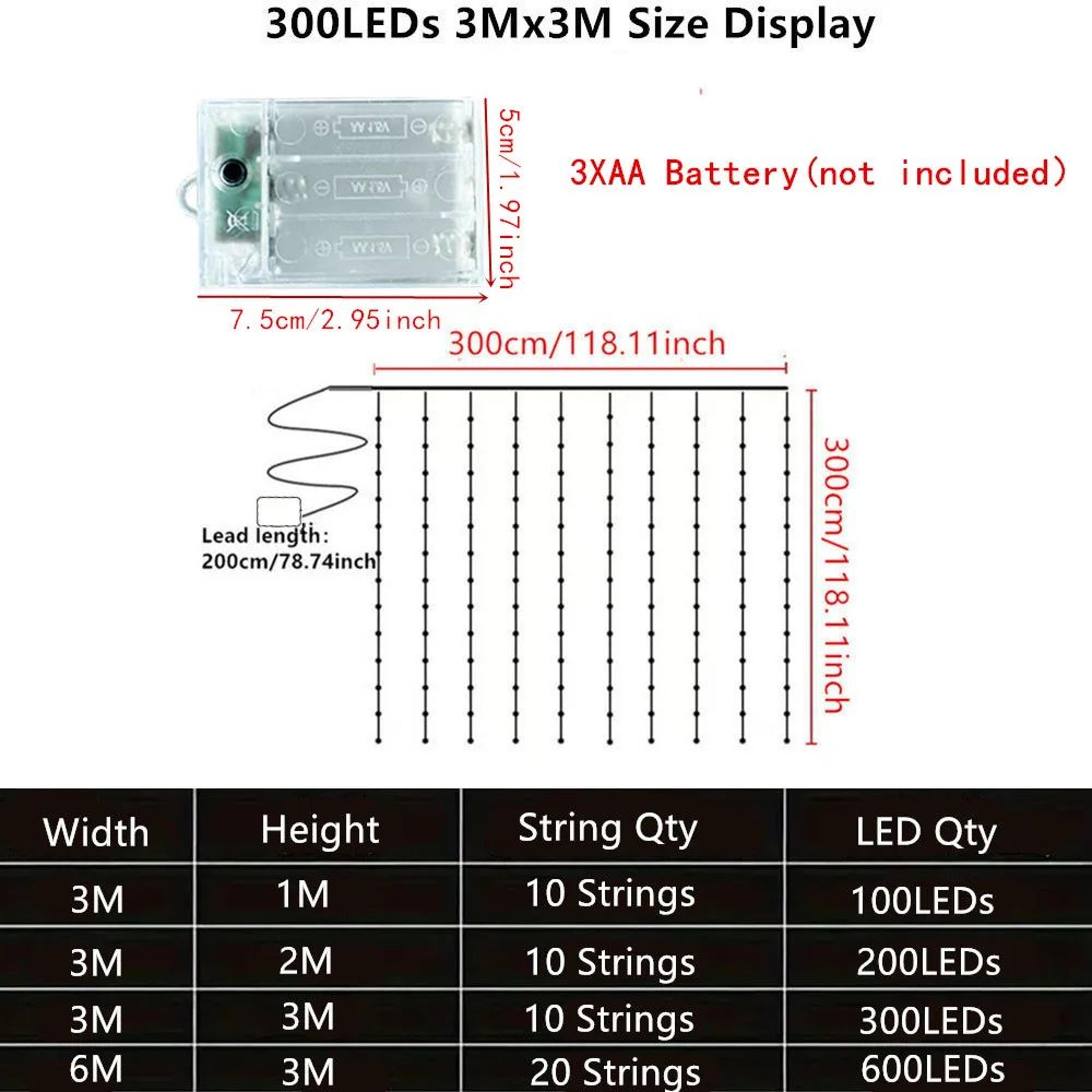 Battery Operated Ramadan LED Curtain Lights For Eid Weddings And Home Decor 3