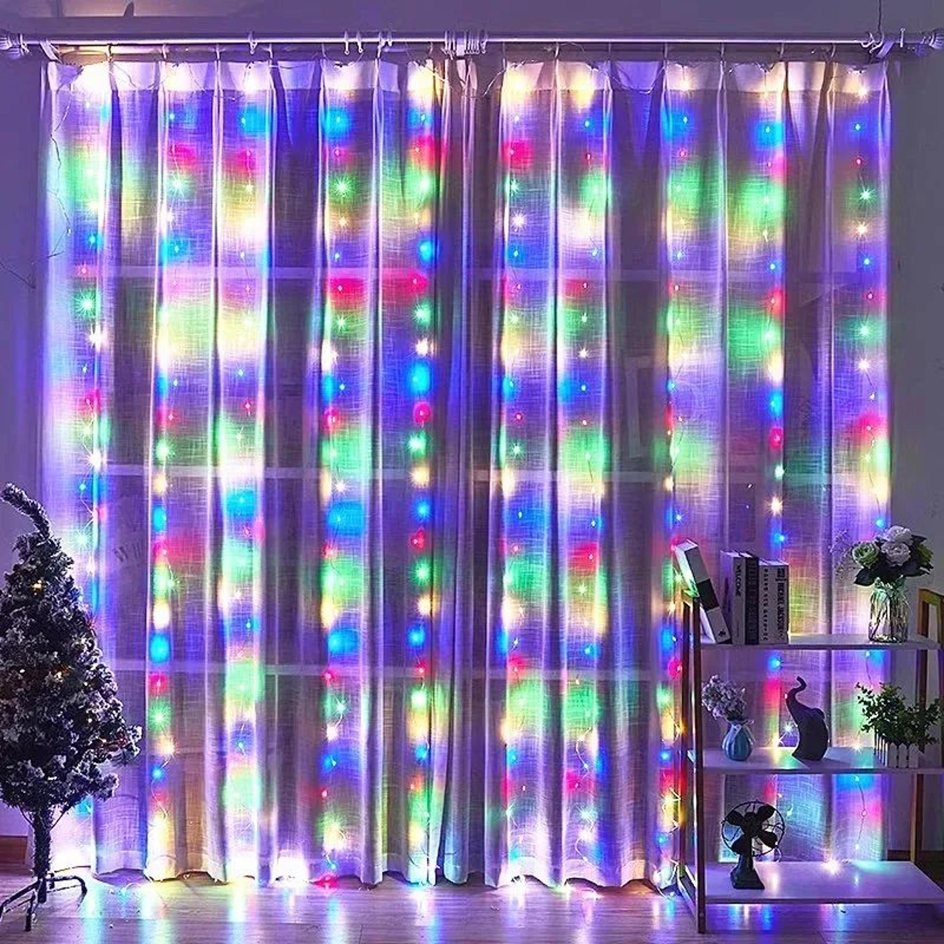 3M USB Cascading Curtain Lights With Remote And 8 Lighting Effects 3