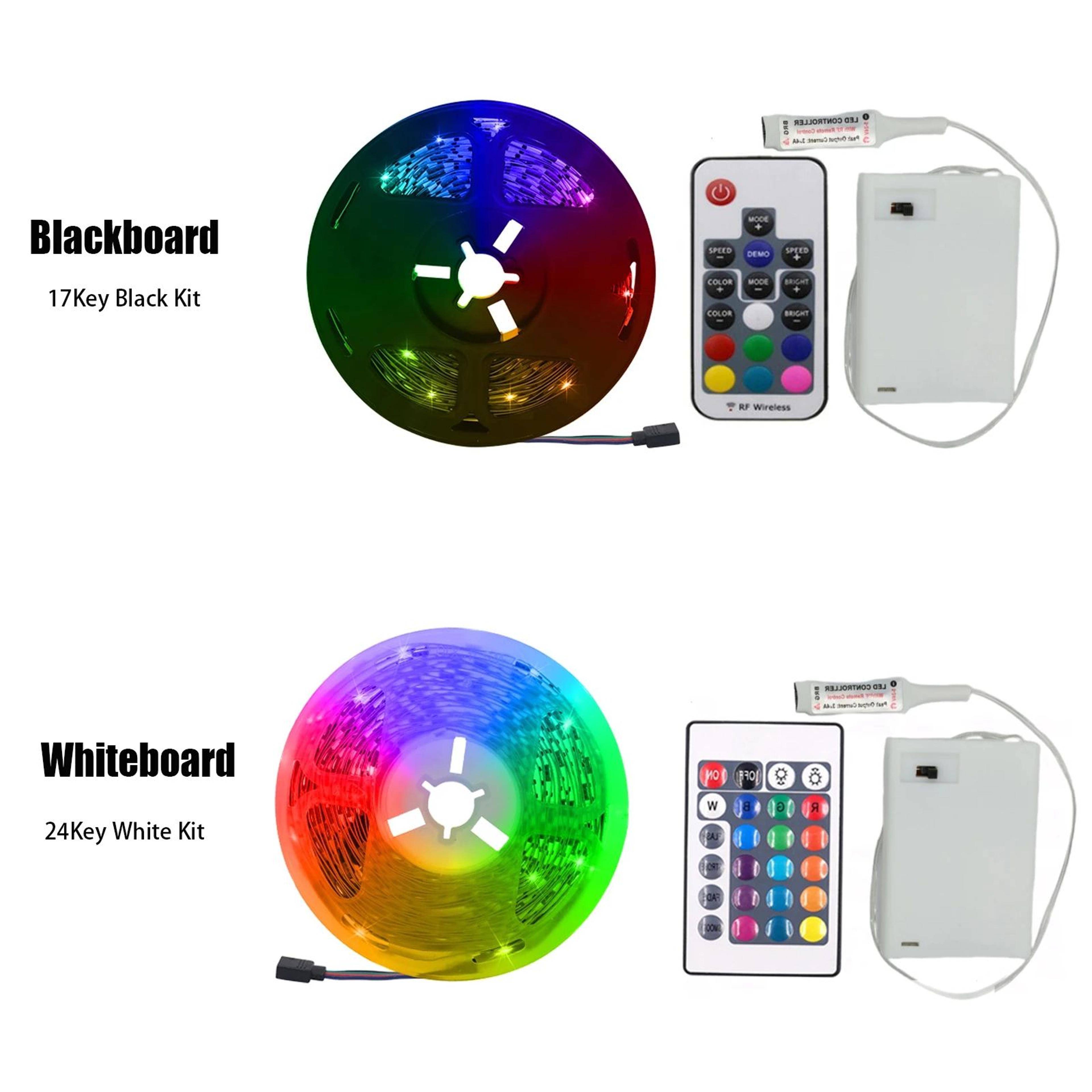 5V 5050 RGB Battery Powered LED Strip Lights With Remote Control 3