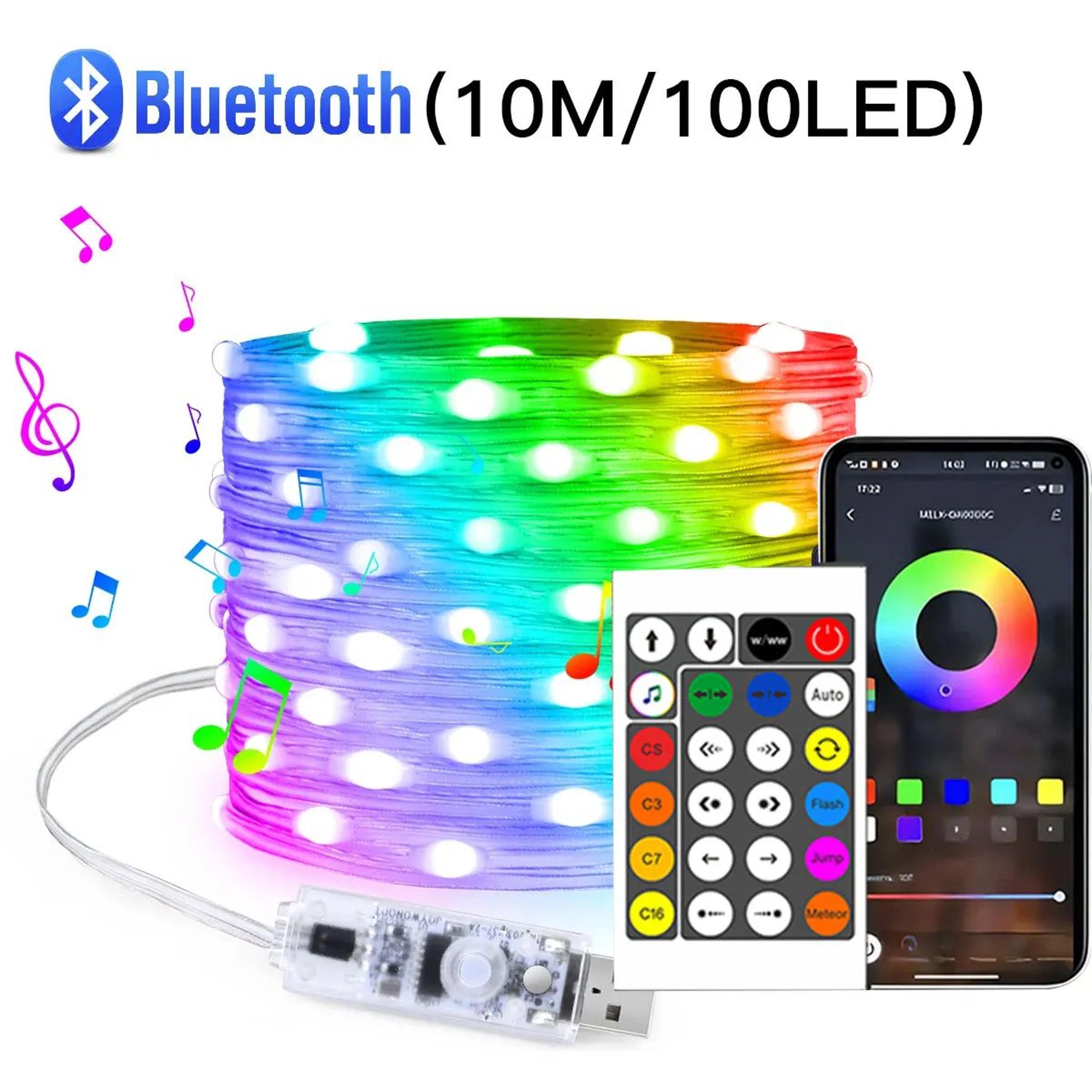20M RGBIC Smart LED String Lights With Bluetooth App And Music Sync 7