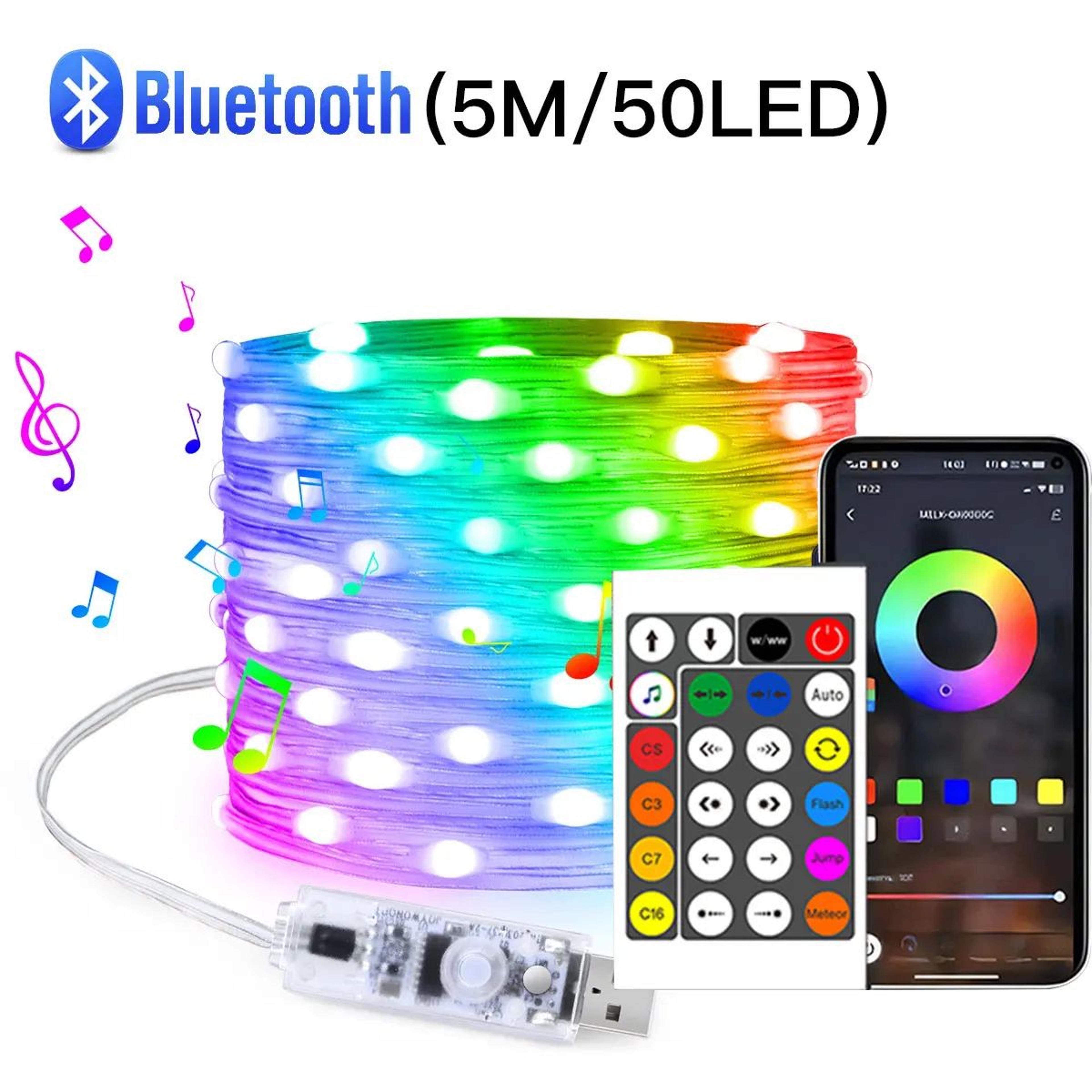 20M RGBIC Smart LED String Lights With Bluetooth App And Music Sync 6
