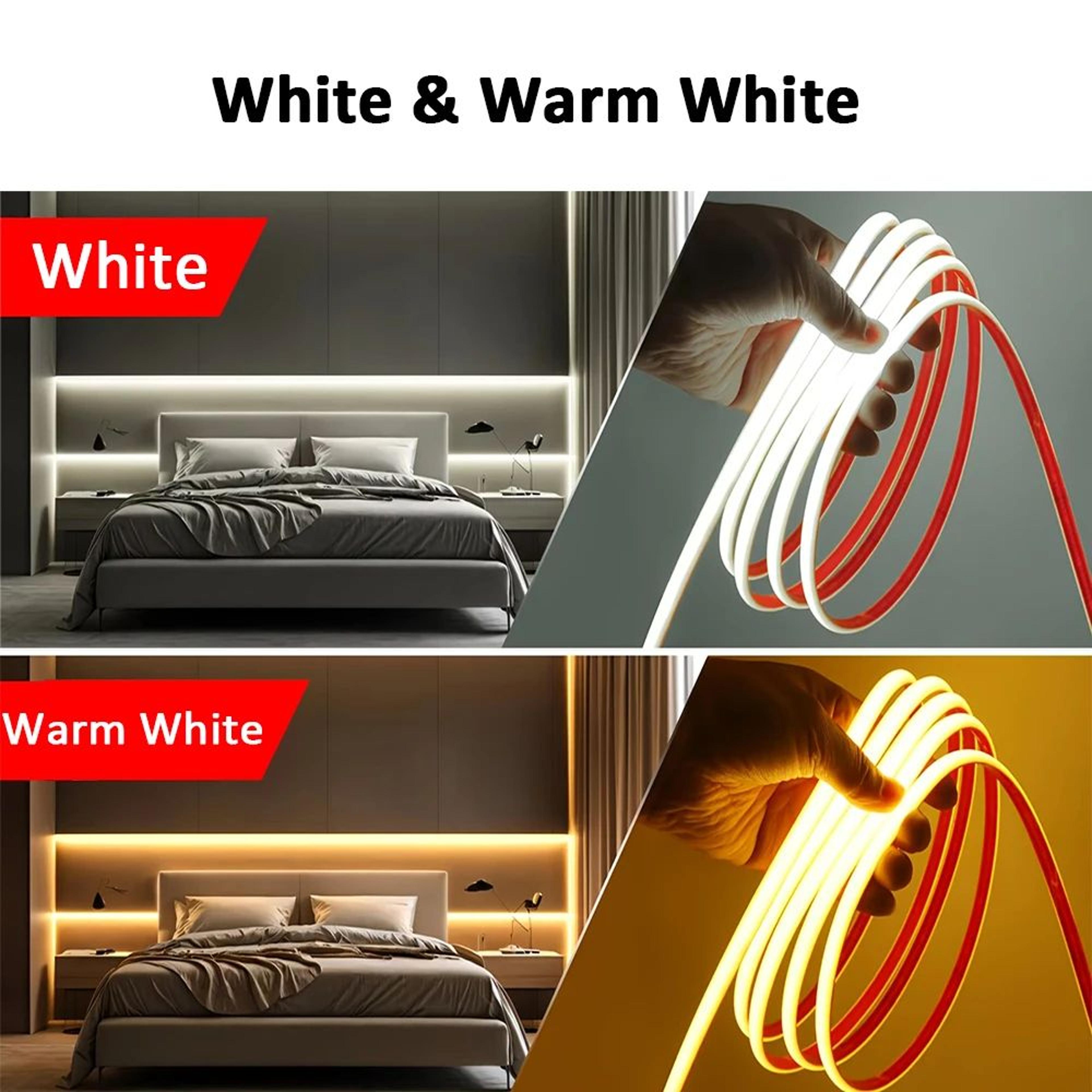 220V Driverless COB LED Strip Lights SelfAdhesive Flexible Ribbon For Room And Kitchen 1