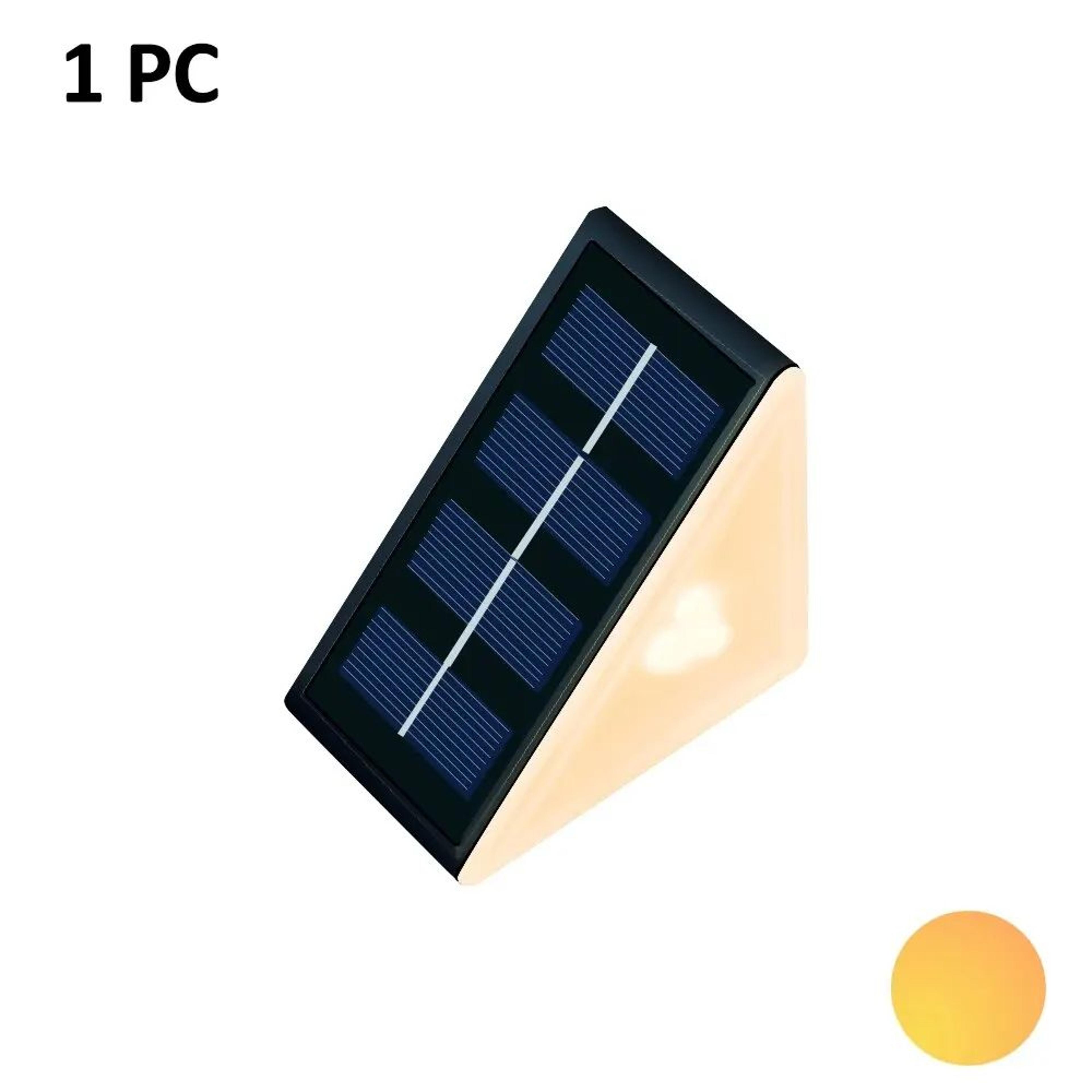 Solar Step Lights IP67 Waterproof Warm White And RGB Outdoor Stair Lights 7
