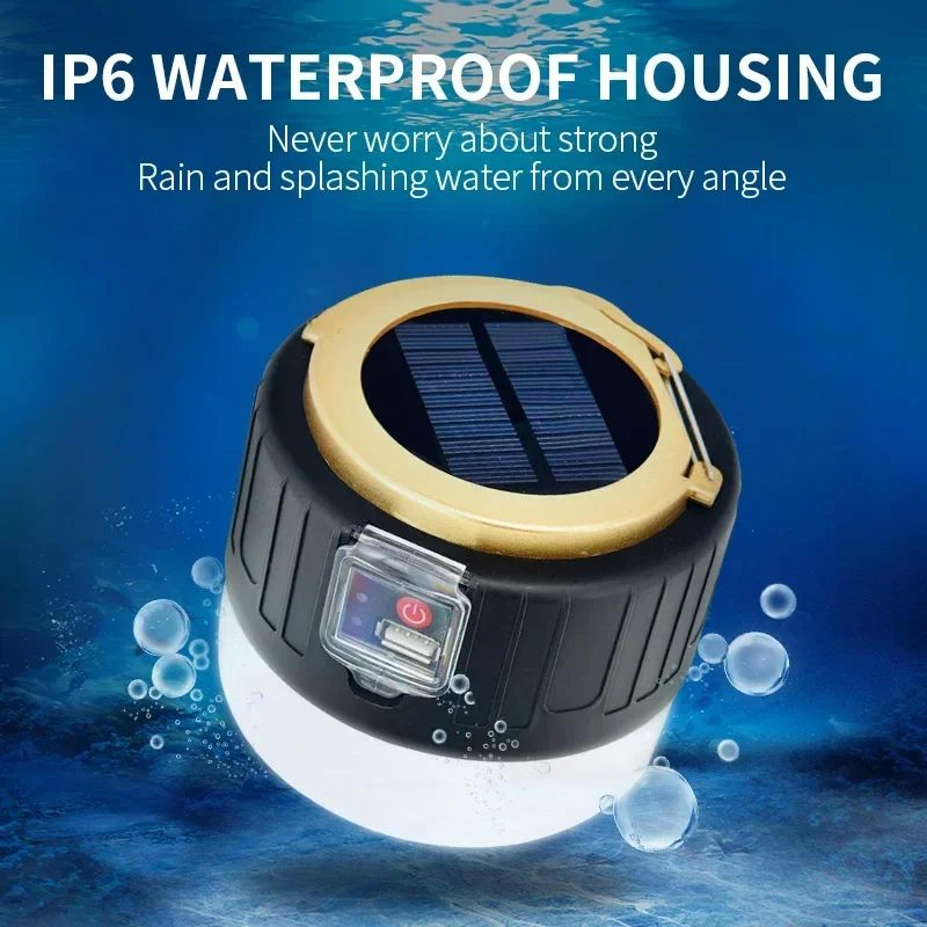 1000W Solar LED Camping Lantern USB Rechargeable Waterproof Emergency Light 1