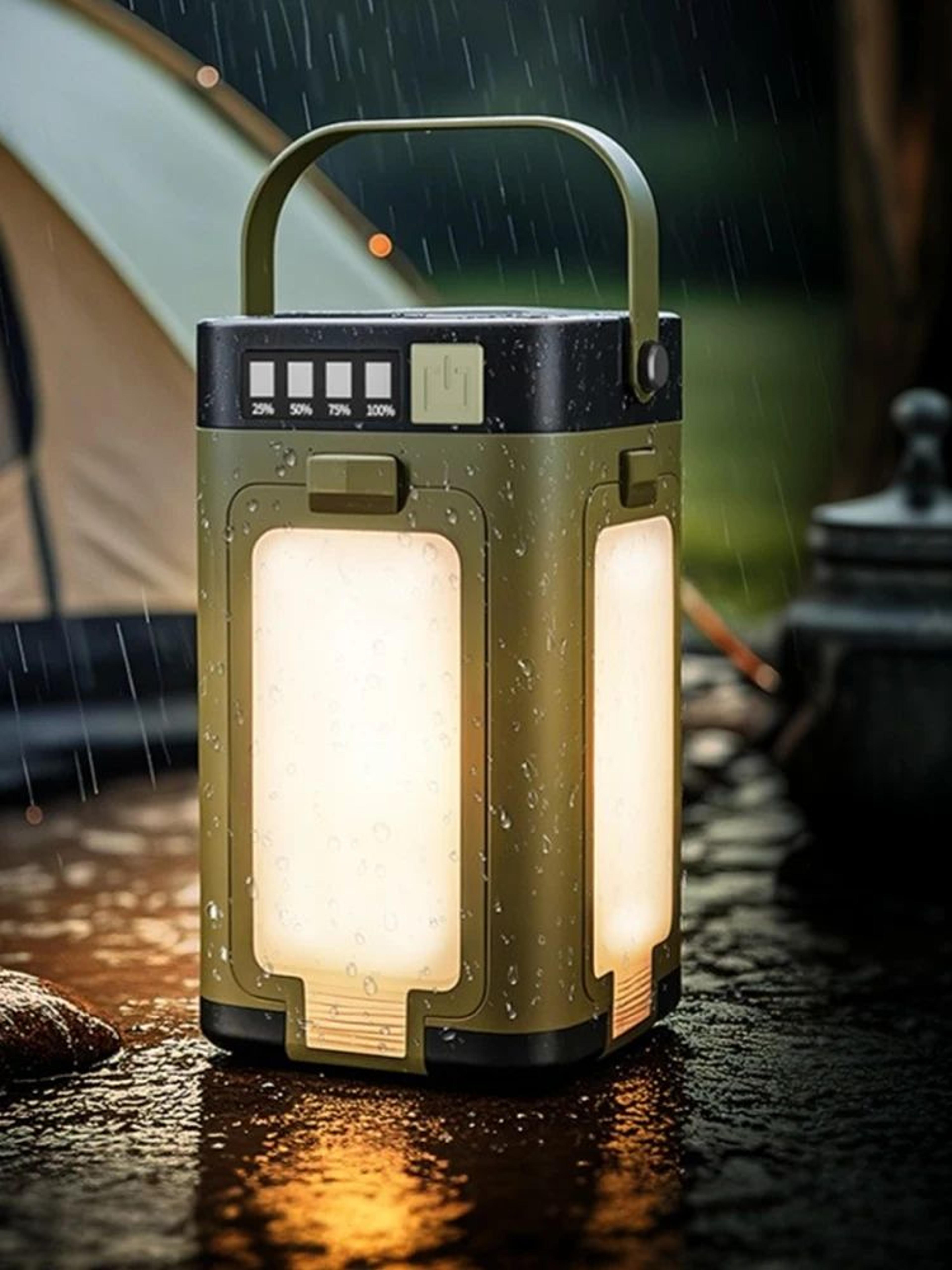 Foldable Solar Camping Lantern With Power Bank And Portable LED Flashlight 3