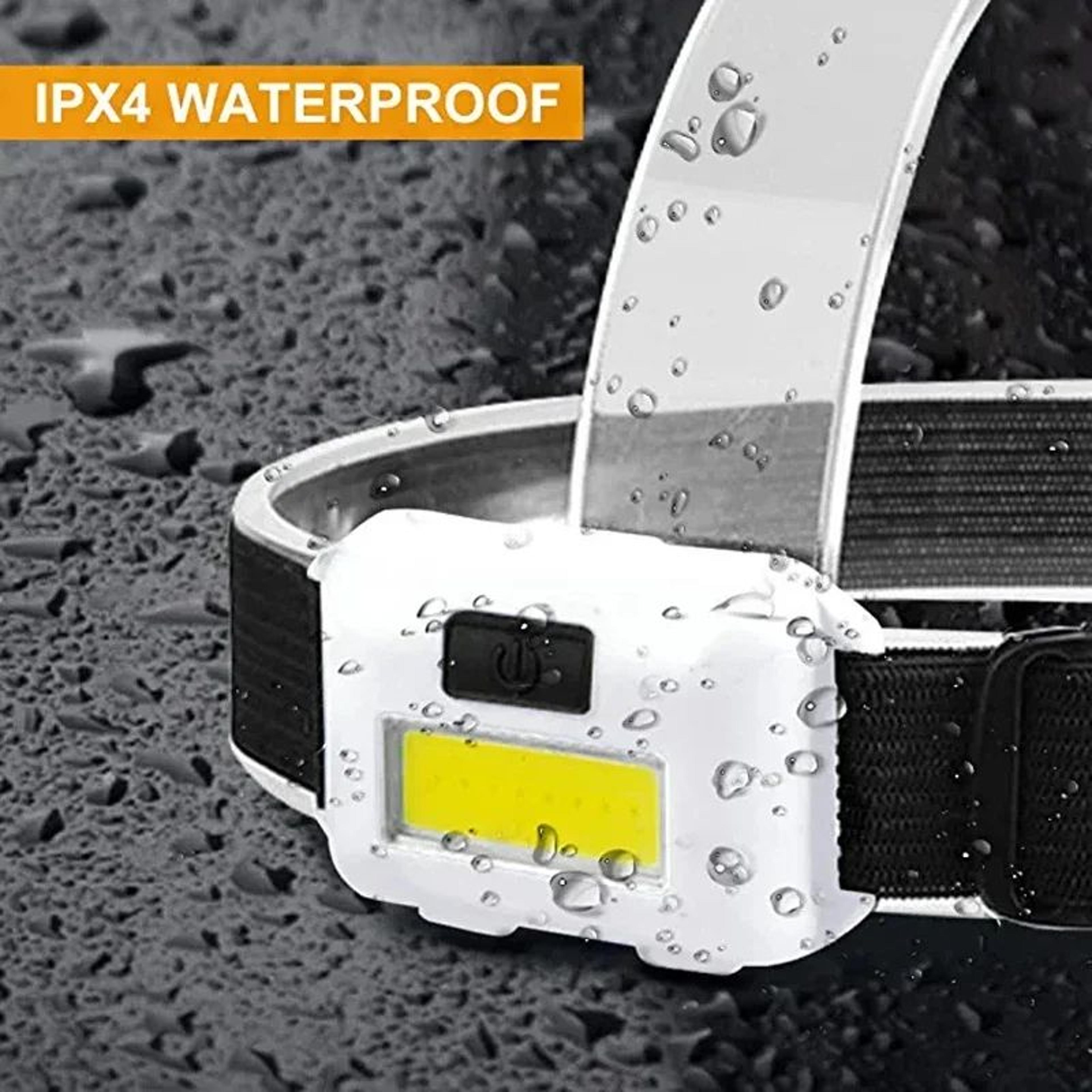 COB LED Headlamp Flashlight With 3 Modes Waterproof Outdoor Head Light 3