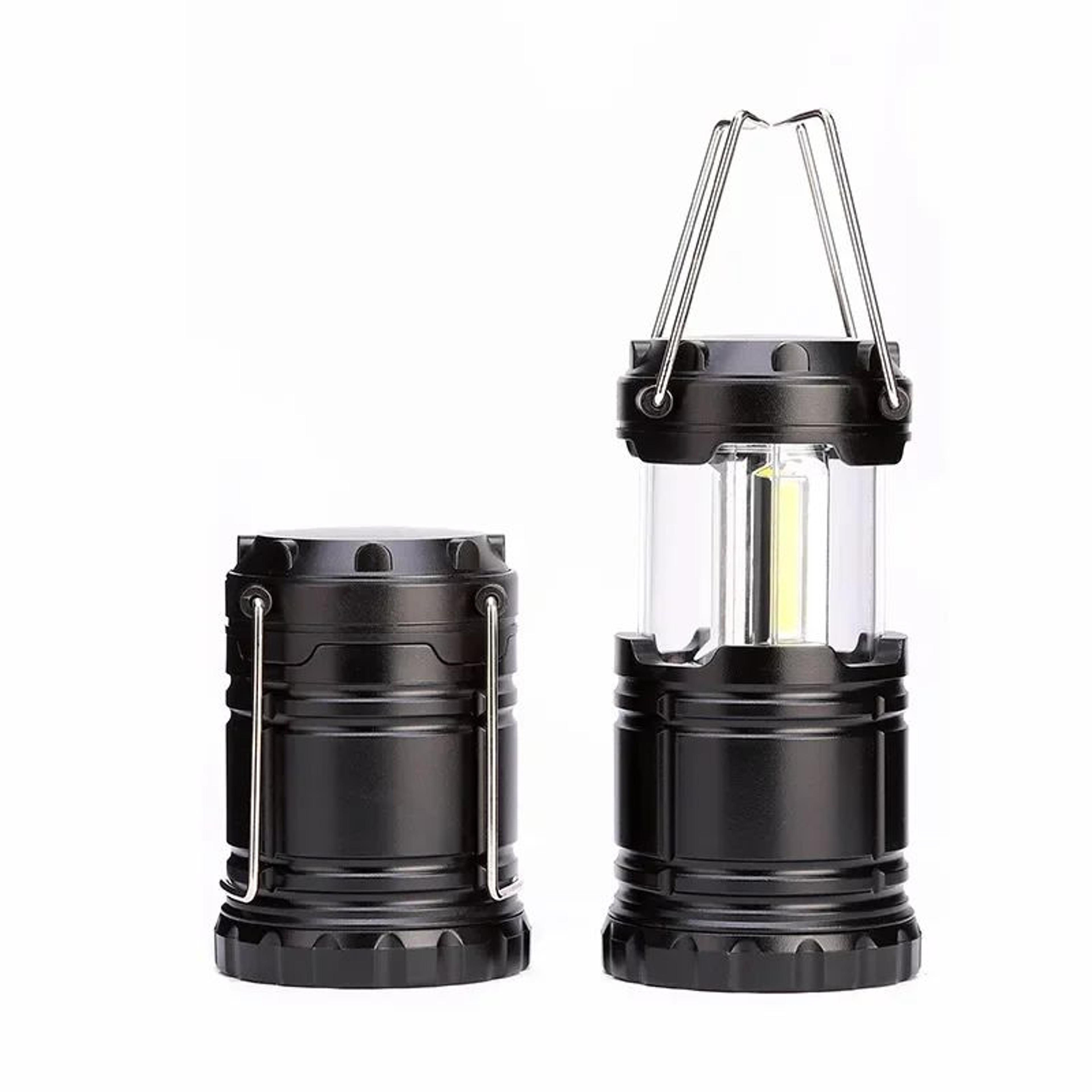 Mini 3 COB Collapsible LED Camping Lantern  Portable AAA Emergency Tent Light 4