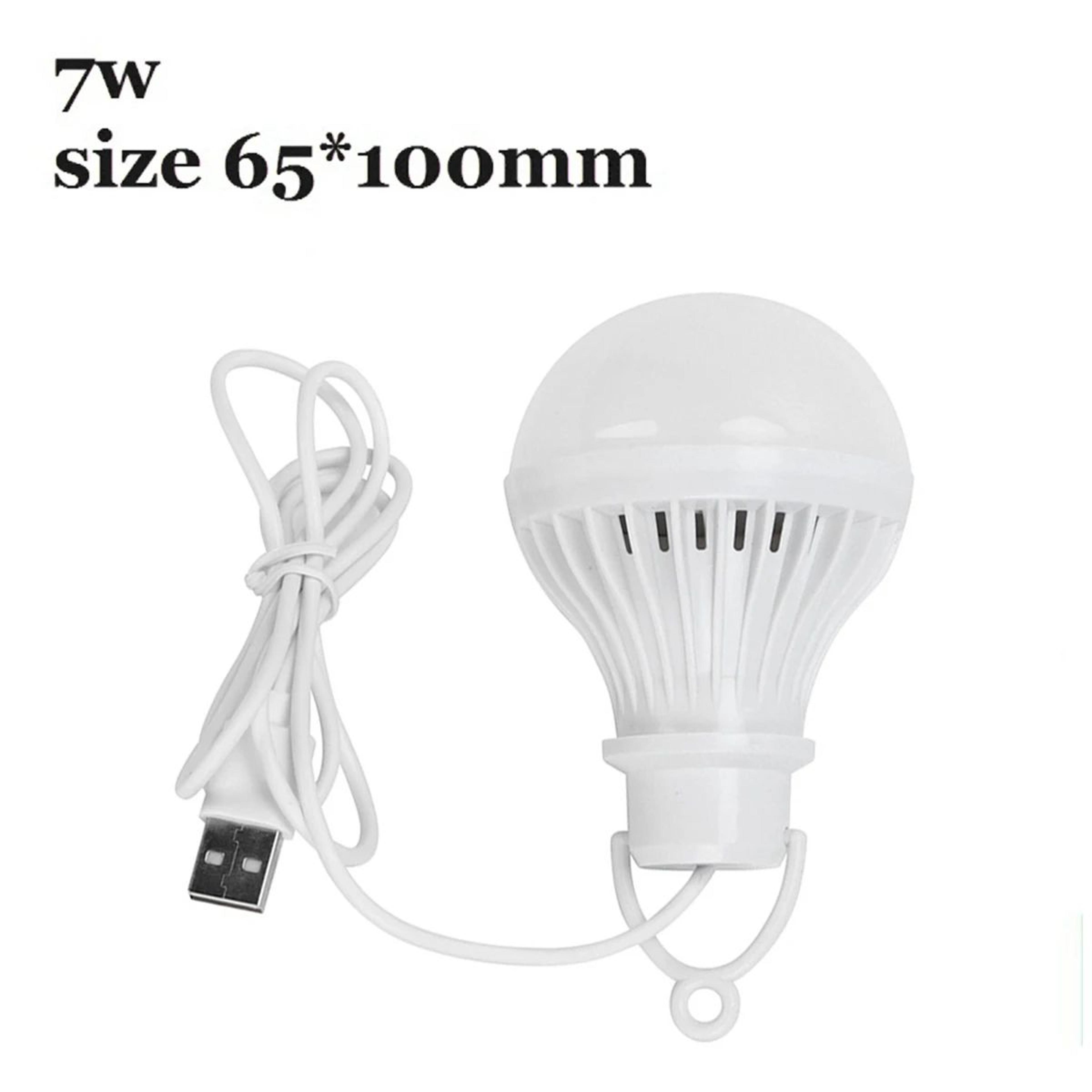 USB LED Camping Bulb With 12m Clip Cable 5V Portable Tent Light 7