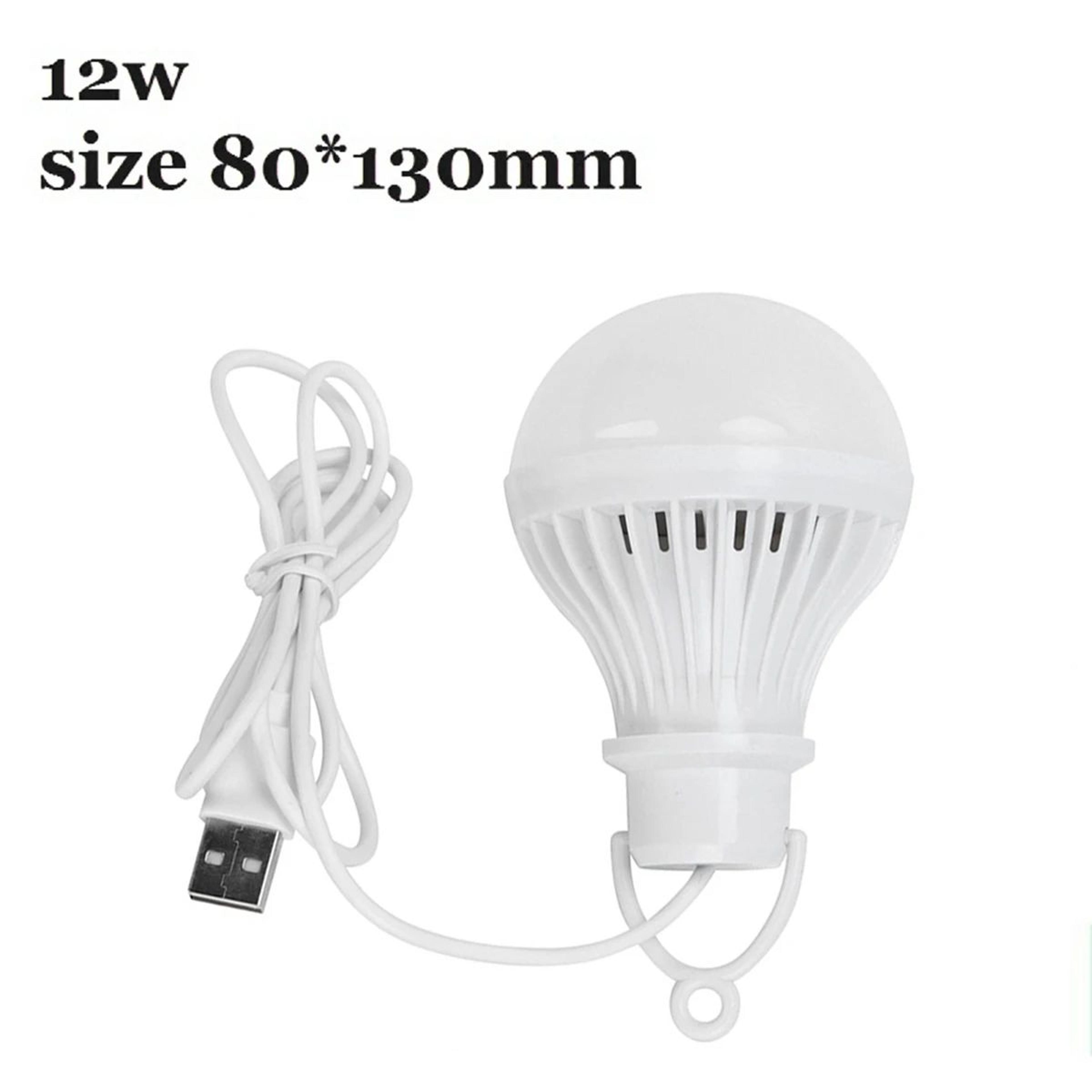 USB LED Camping Bulb With 12m Clip Cable 5V Portable Tent Light 8