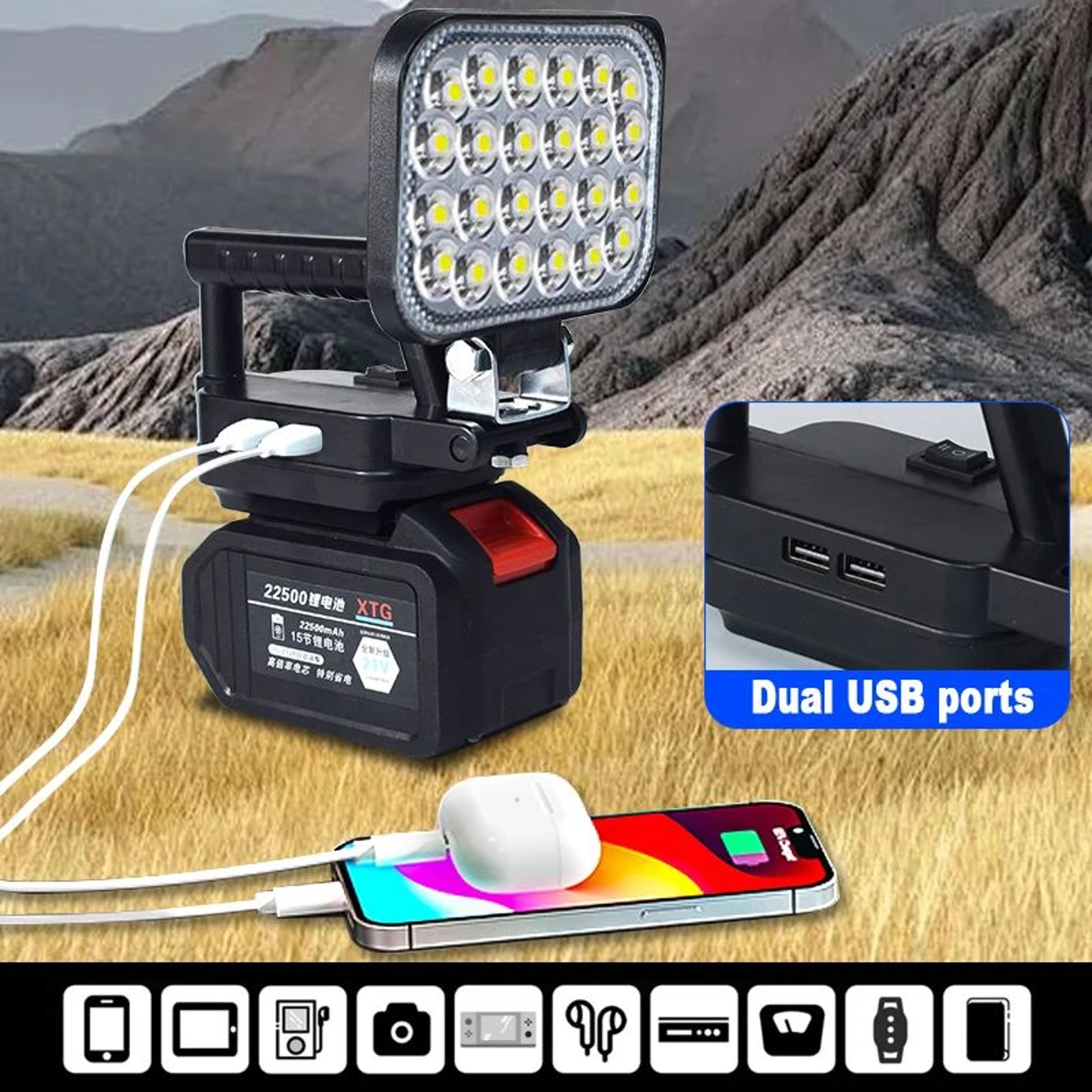 3Inch Cordless LED Work Light For Makita 144V 18V Battery Portable Spotlight 1