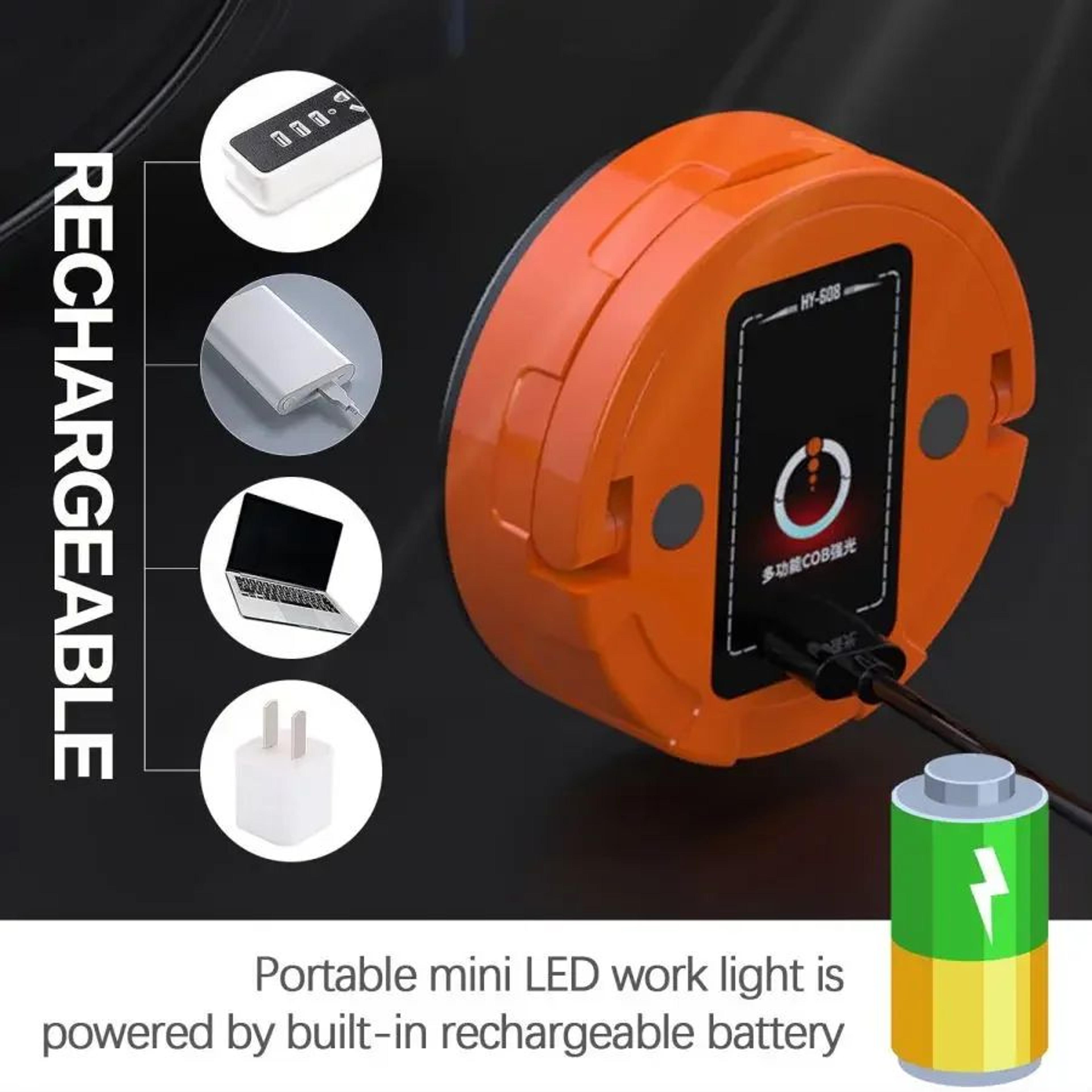 Mini COB LED Magnetic Work Light With Power Bank 3