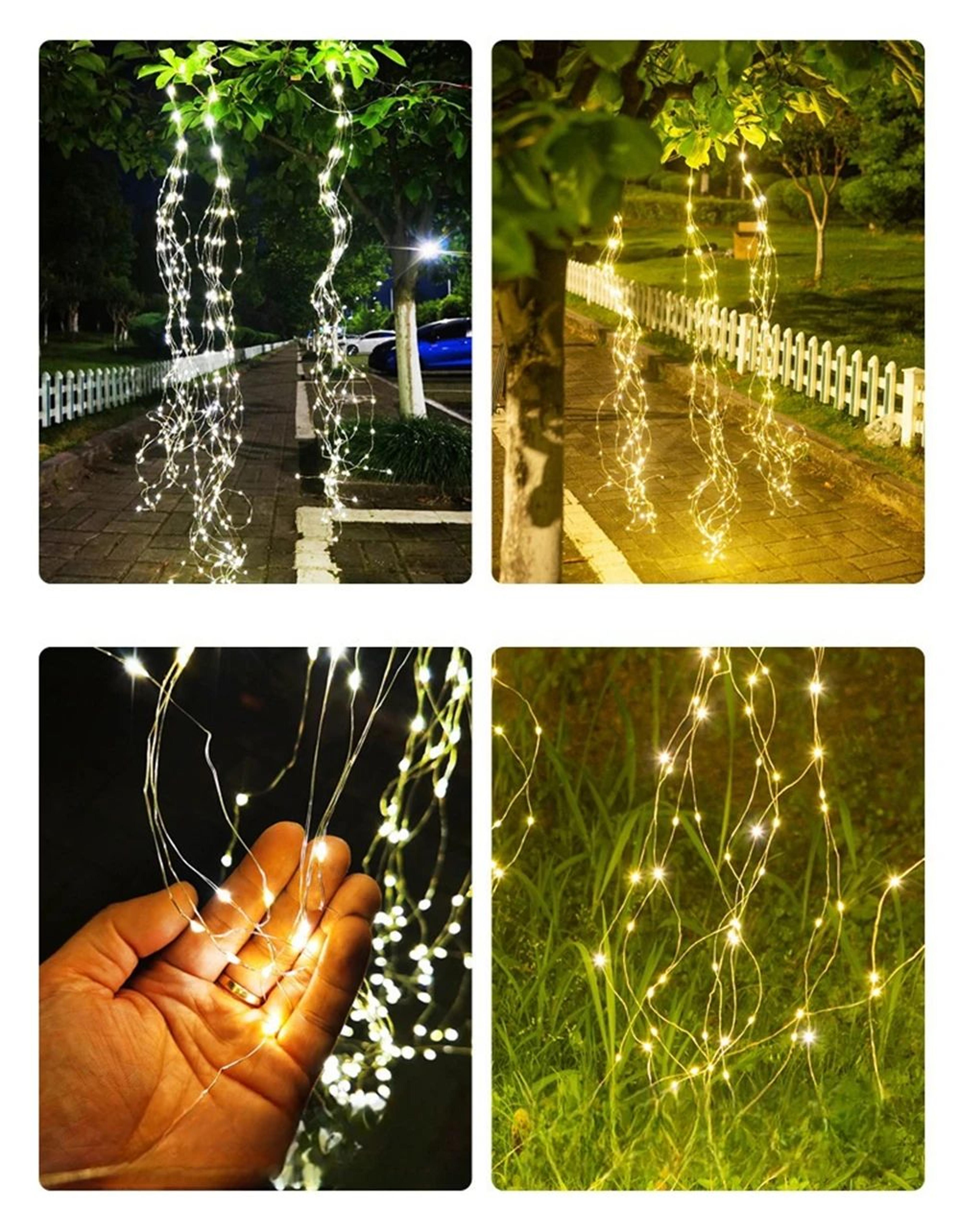 220 LED Solar Firefly Bunch Lights With 8 Modes Waterproof Outdoor Fairy Lights 3
