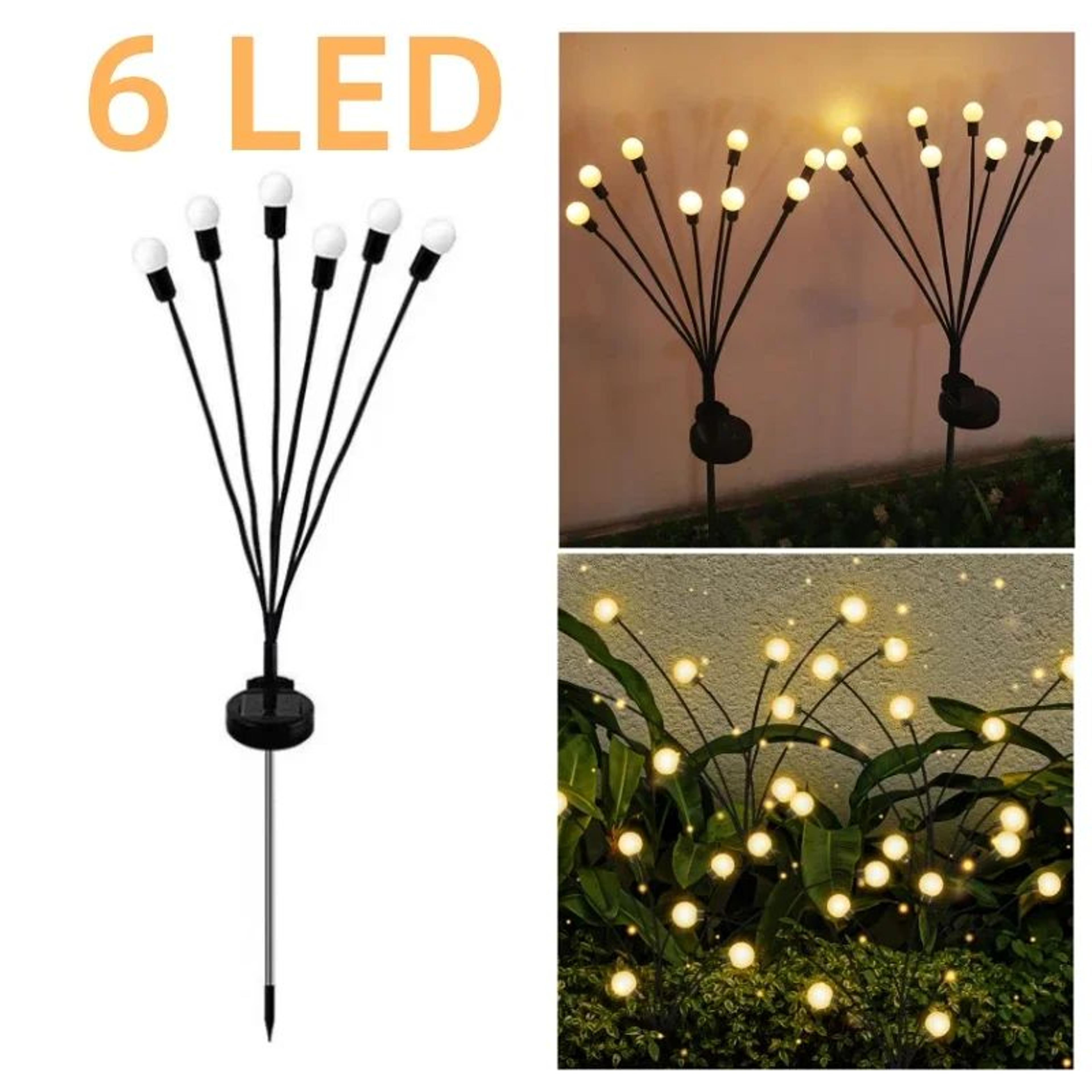 6810 LED Solar Firefly Garden Lights  Waterproof Swaying Outdoor Landscape Lights 7