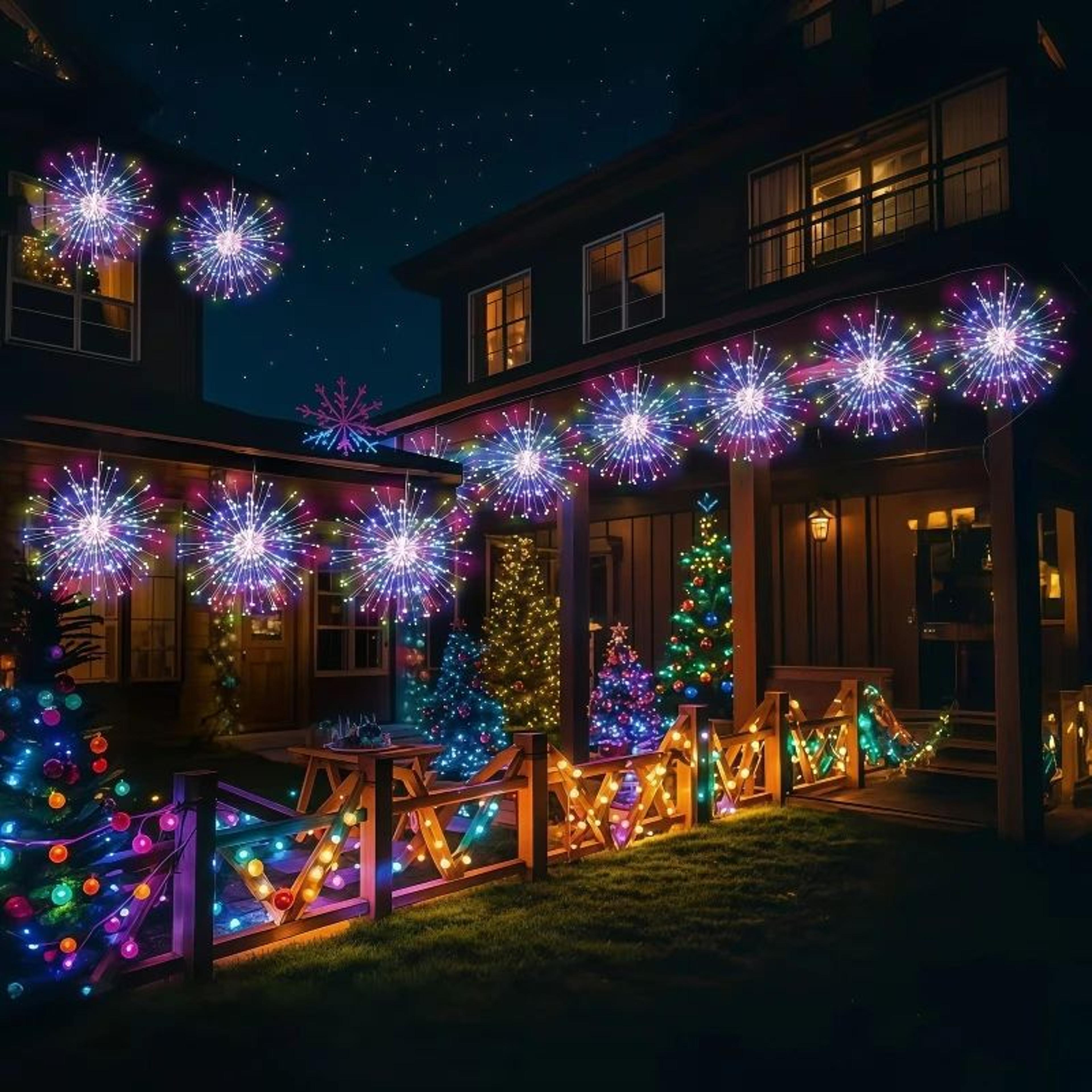45PCS Hanging Solar Firework Lights With 8 Lighting Modes 3