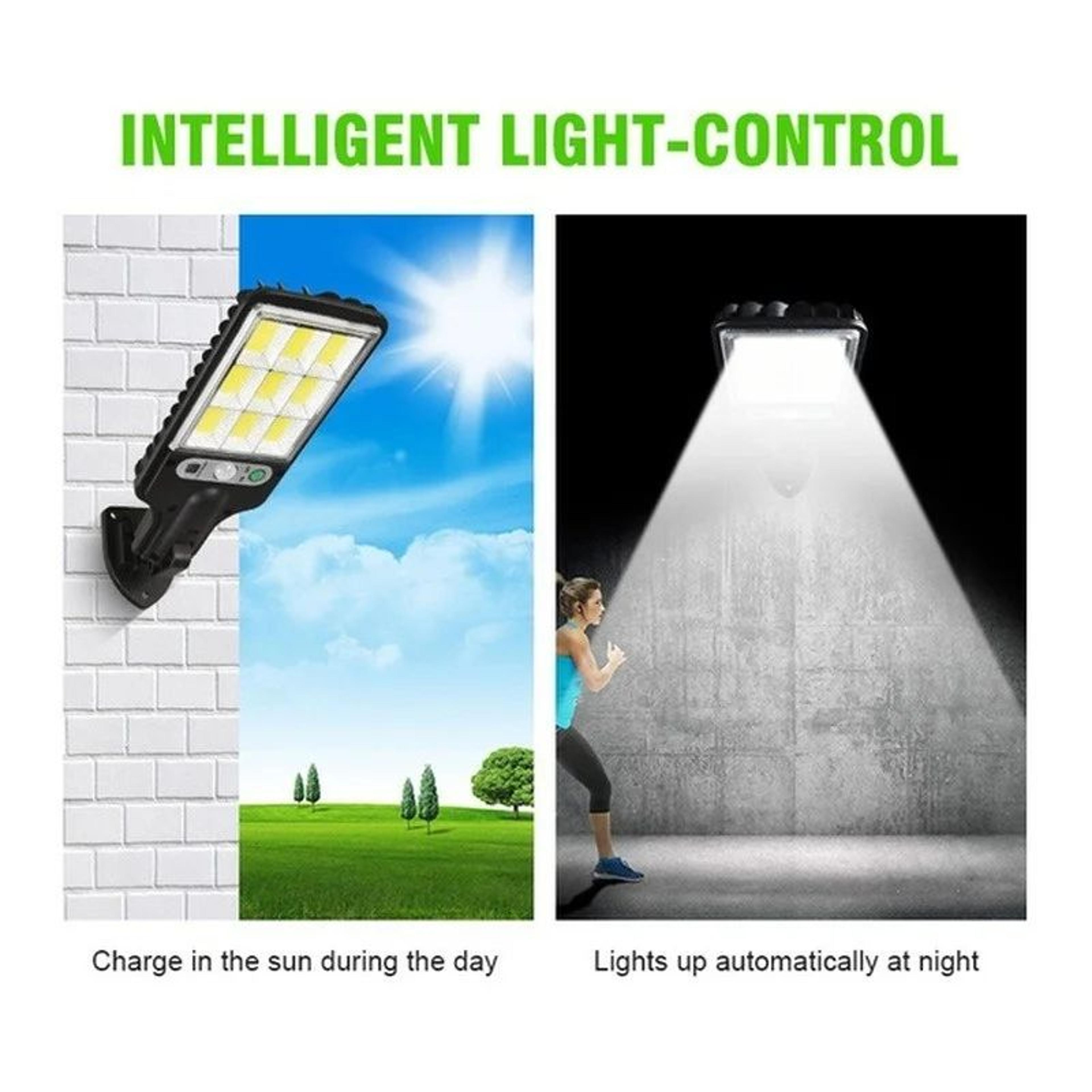 Solar Motion Sensor Street Light With 3 Lighting Modes IP65 Waterproof Outdoor LED Lamp 4