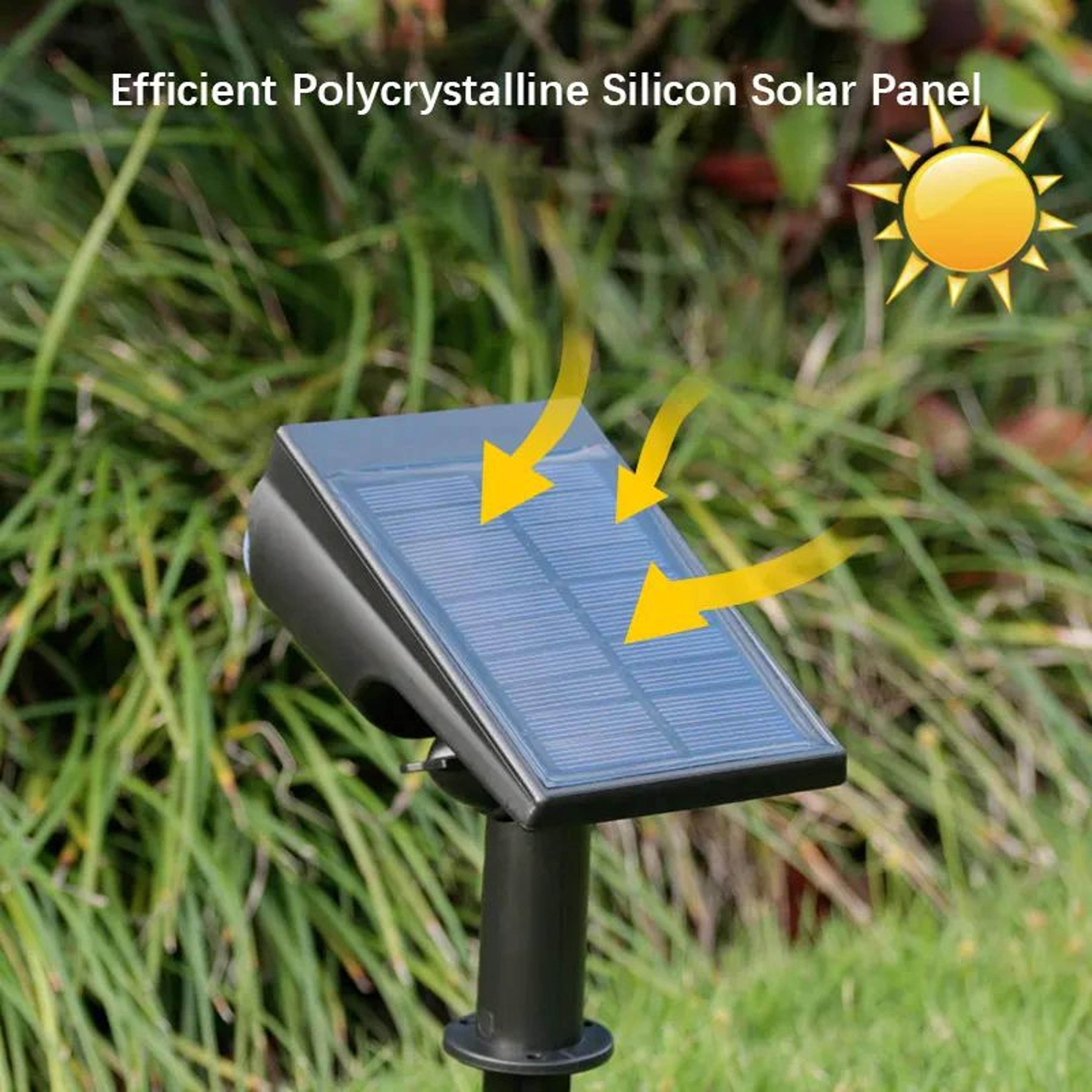 Solar Landscape Spotlights With Ground And Wall Mount Auto On Off LED Lights 1