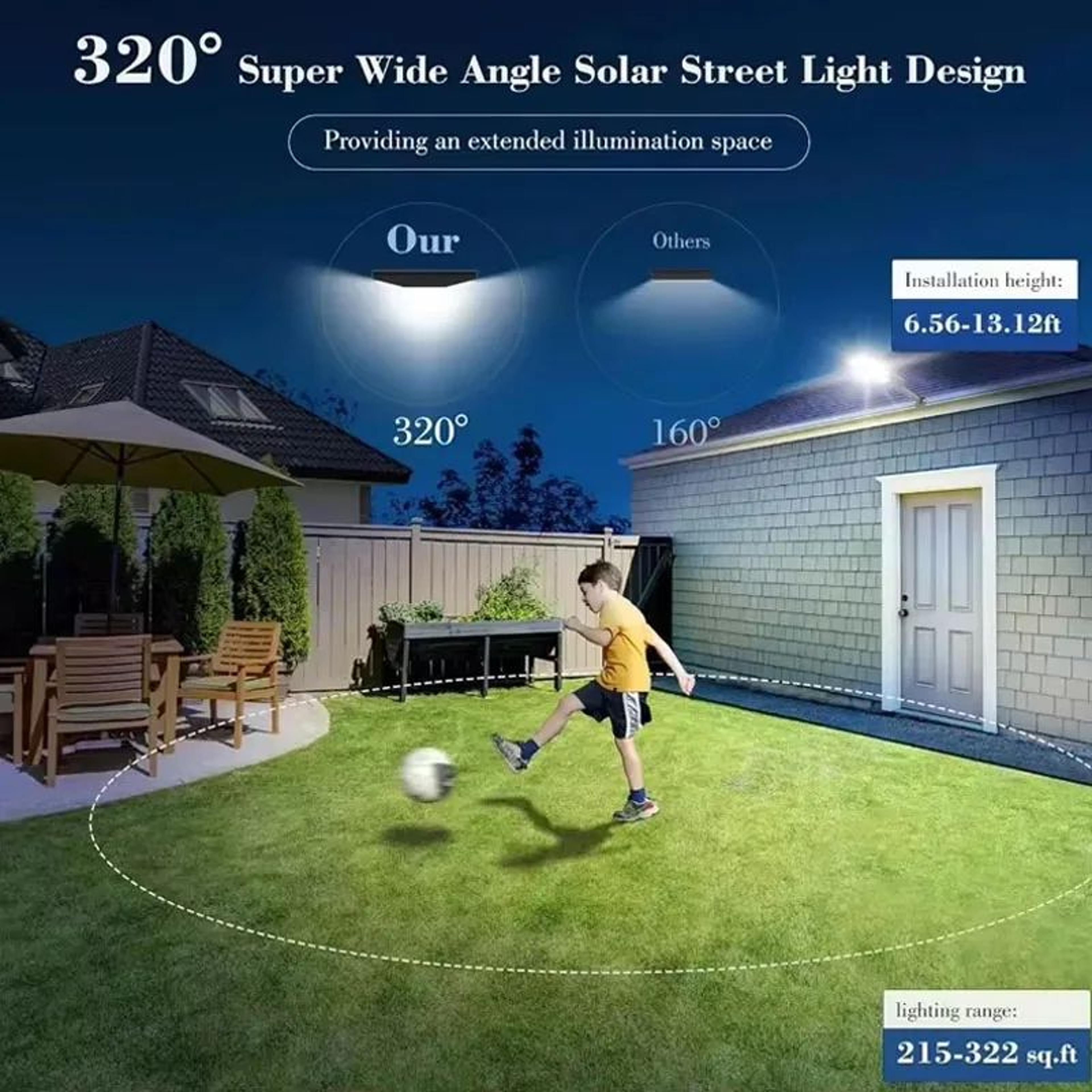 Remote Control Solar Motion Sensor Light  Waterproof Outdoor LED Security Lamp 3
