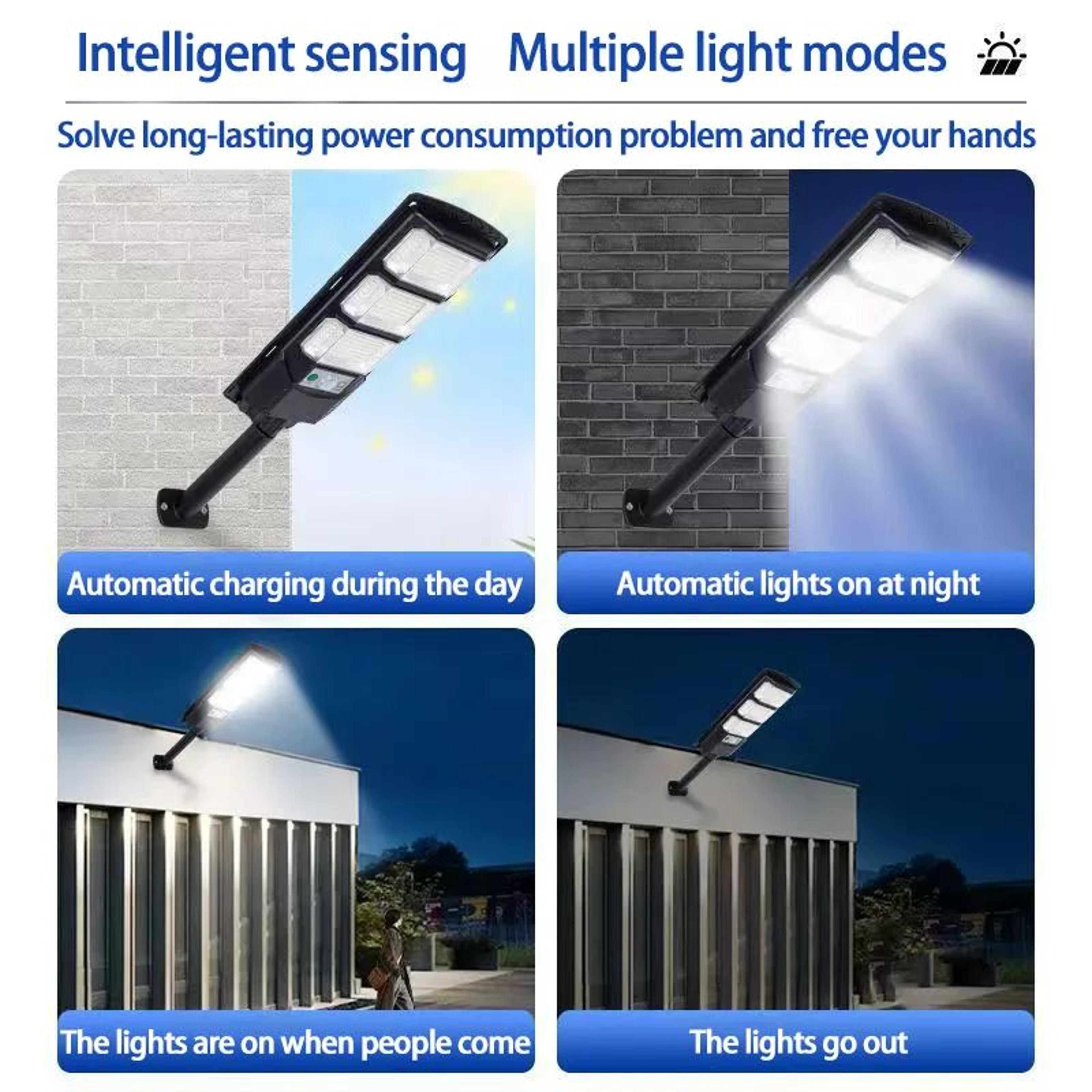 Remote Control Solar Motion Sensor Light  Waterproof Outdoor LED Security Lamp 5