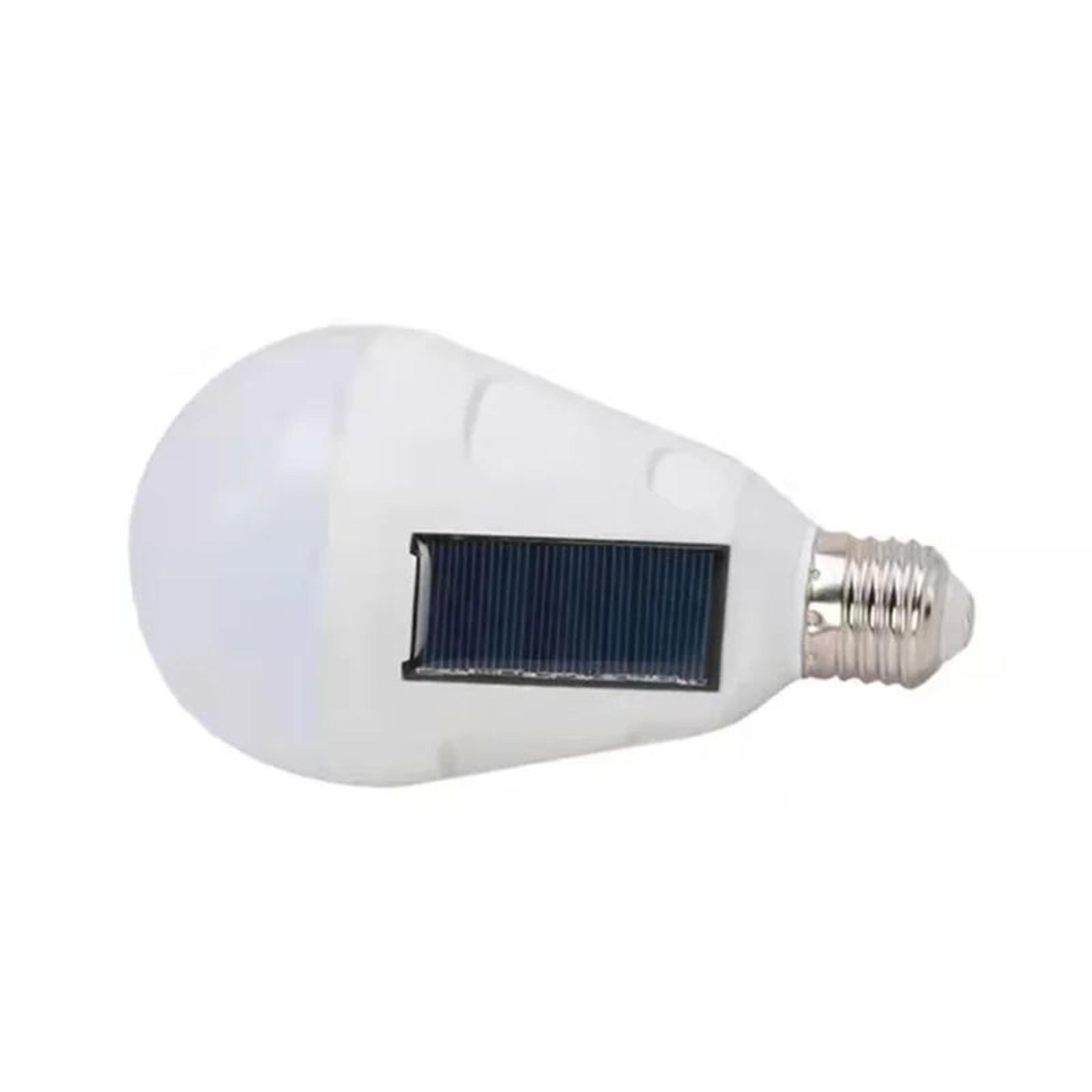 E27 Rechargeable Solar LED Bulb 7W 12W Emergency Camping Light 1