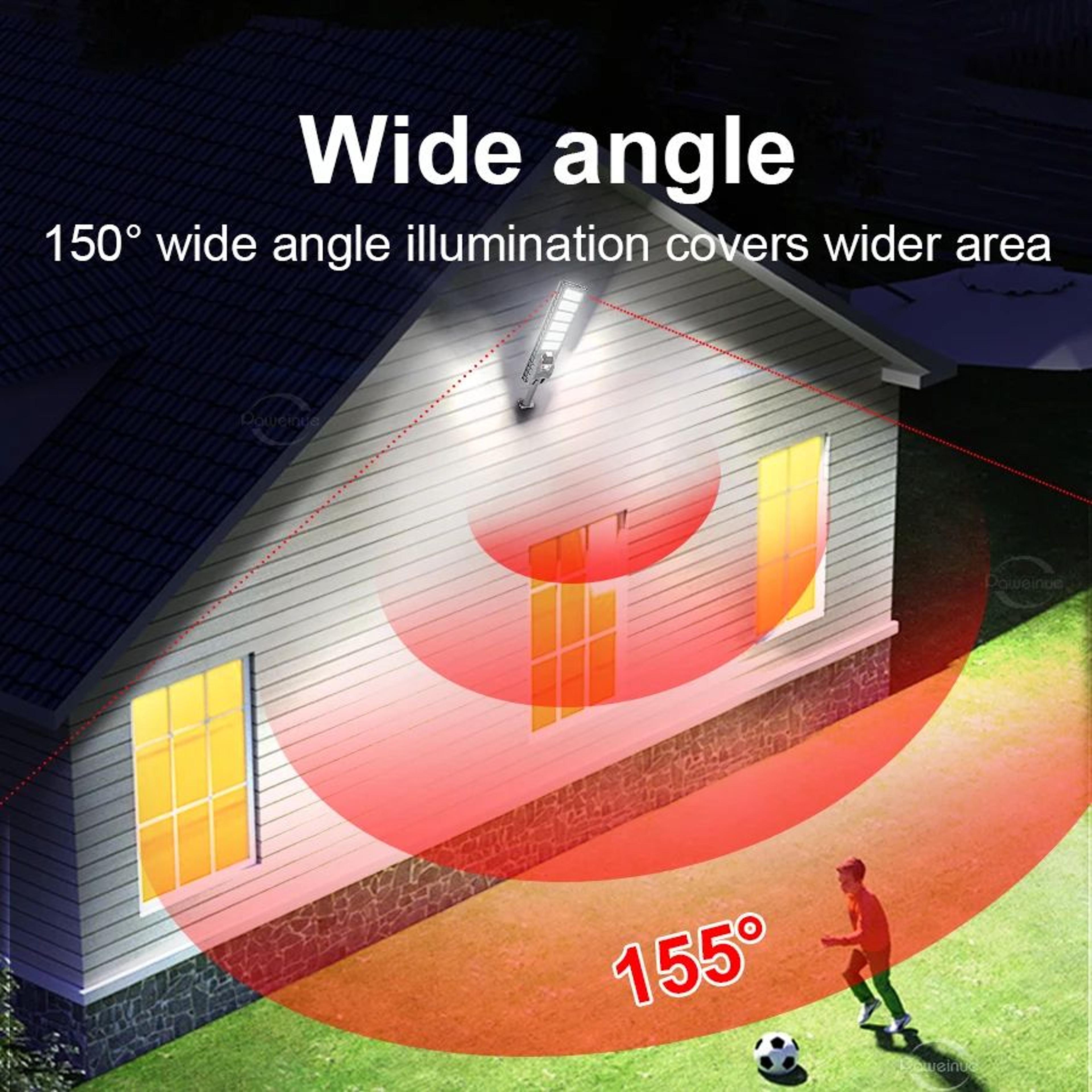 600W 20000LM Solar Motion Sensor Street Light With Remote Control 1