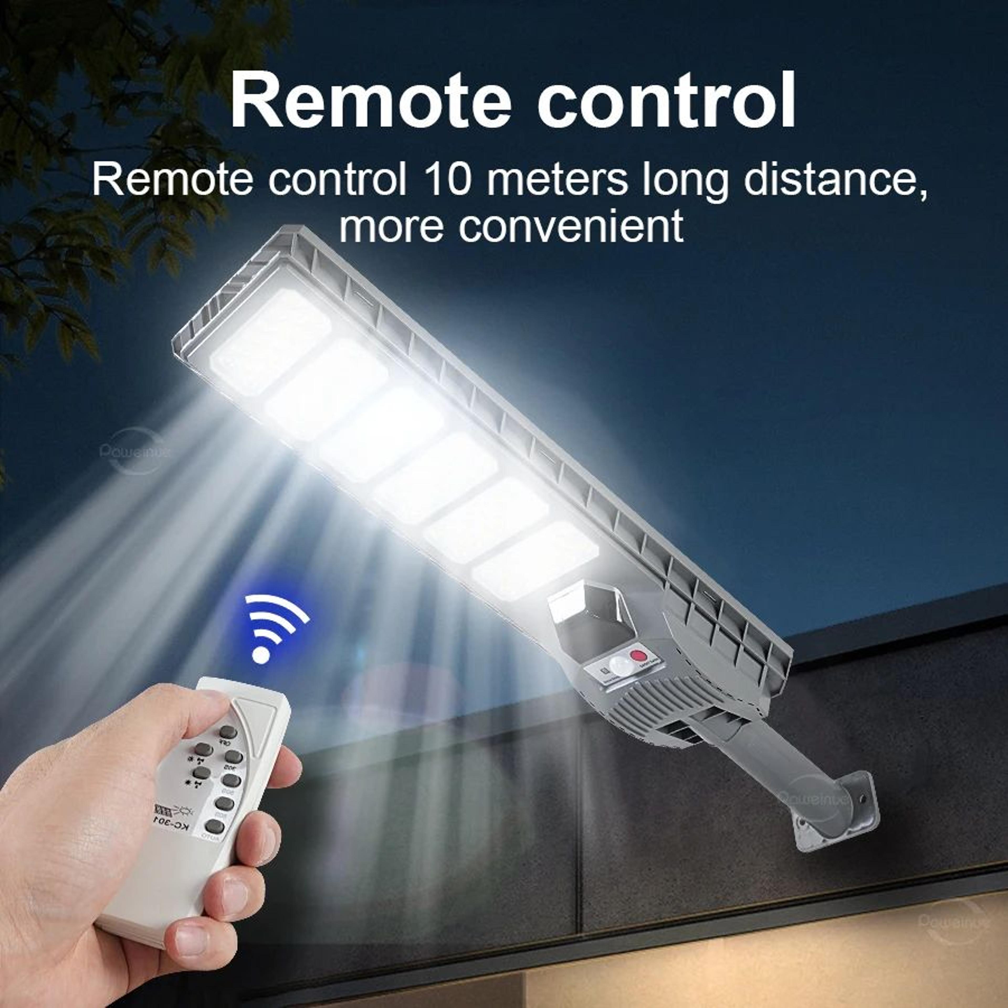 600W 20000LM Solar Motion Sensor Street Light With Remote Control 2