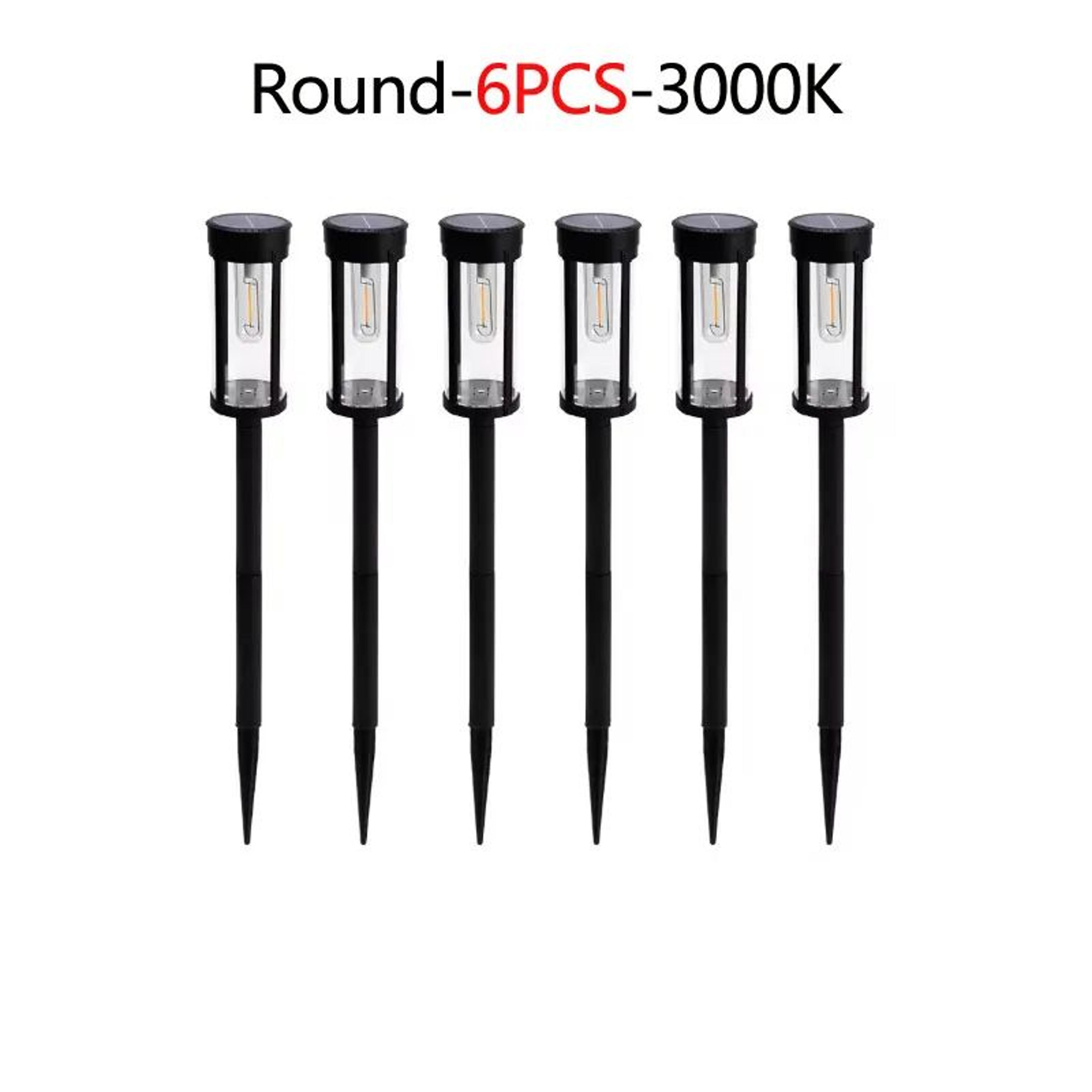 Retro Solar Pathway Lights  Warm White IP65 Waterproof Garden Stake Lights 246PCS 9