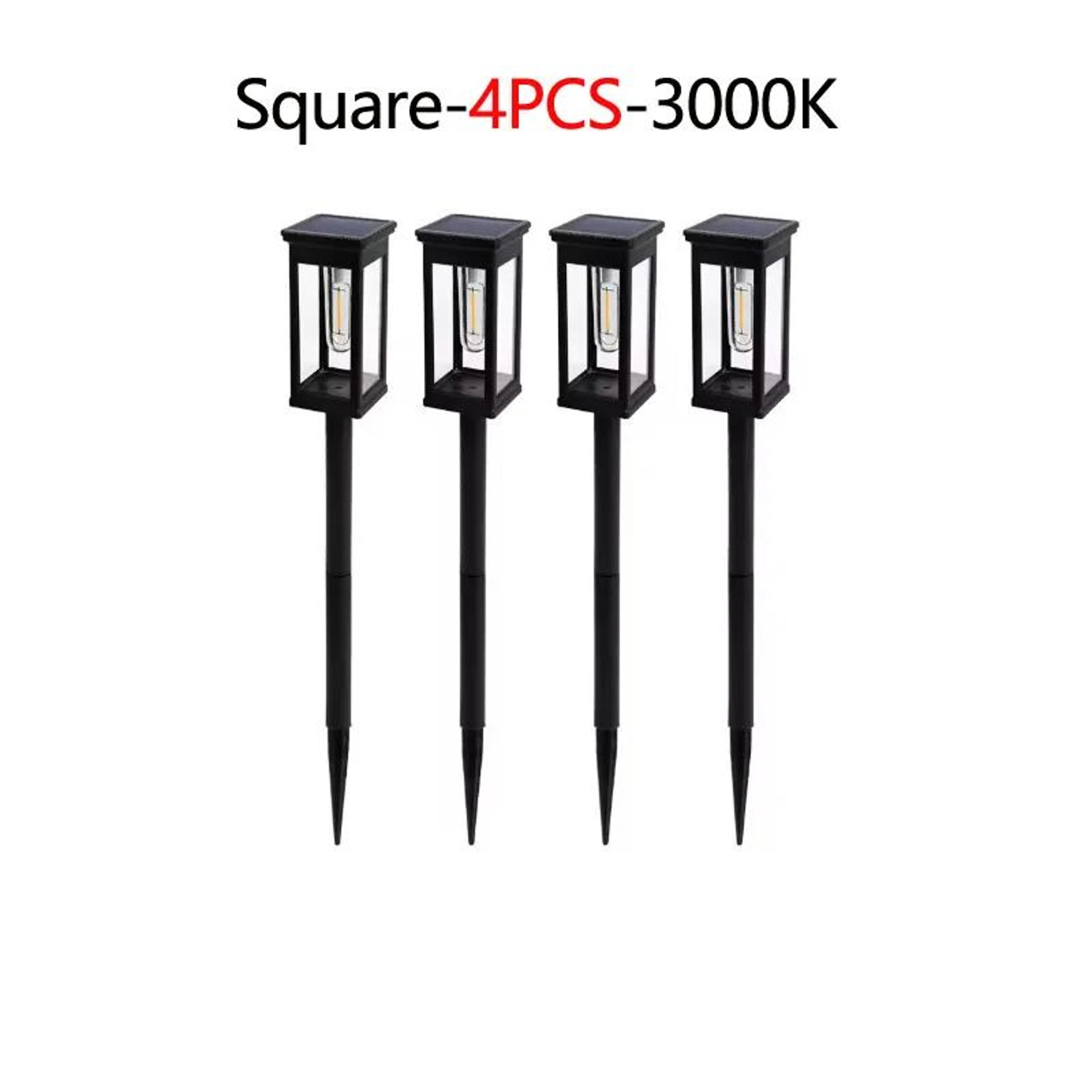 Retro Solar Pathway Lights  Warm White IP65 Waterproof Garden Stake Lights 246PCS 6