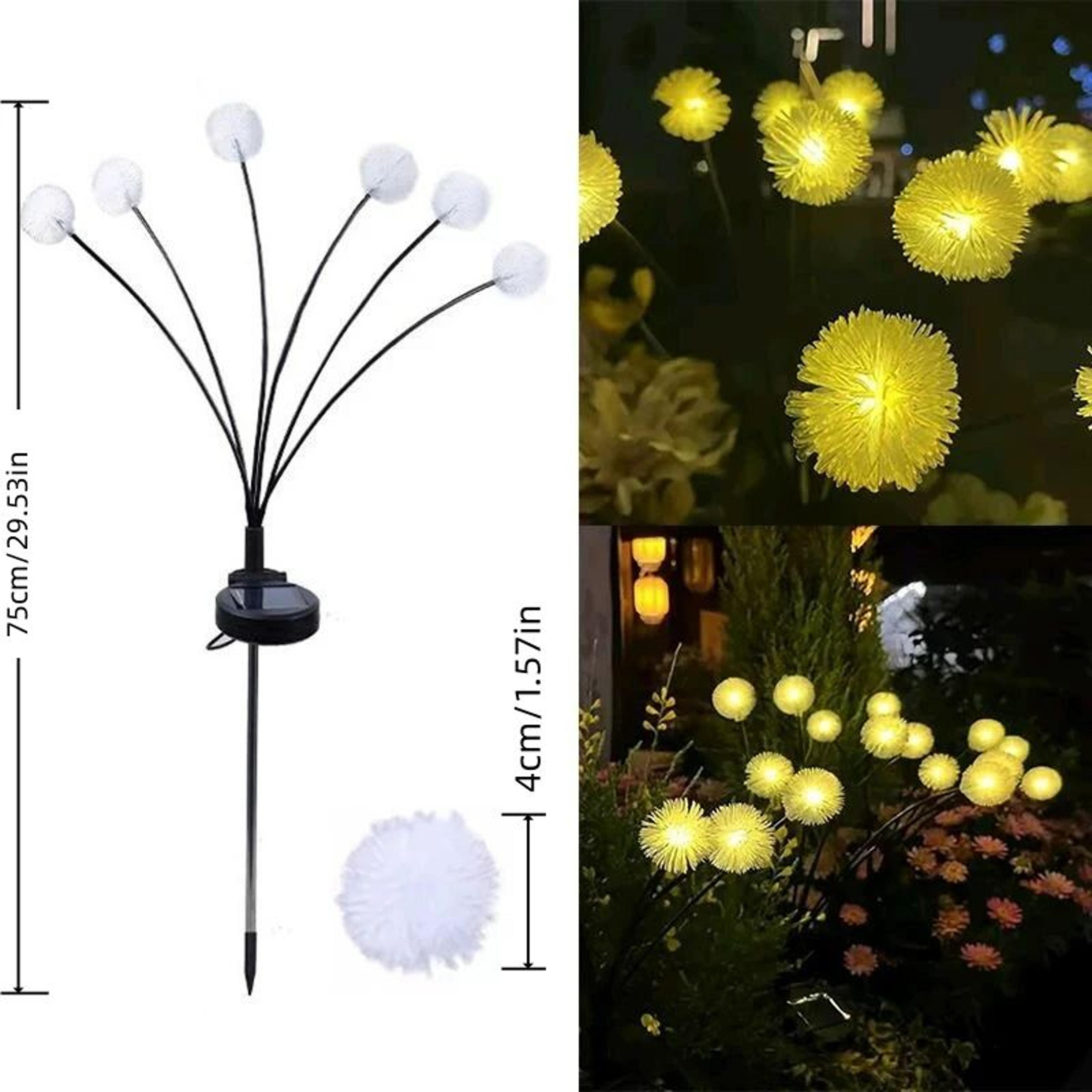 6Head Solar Dandelion Garden Lights With 2 Lighting Modes 5