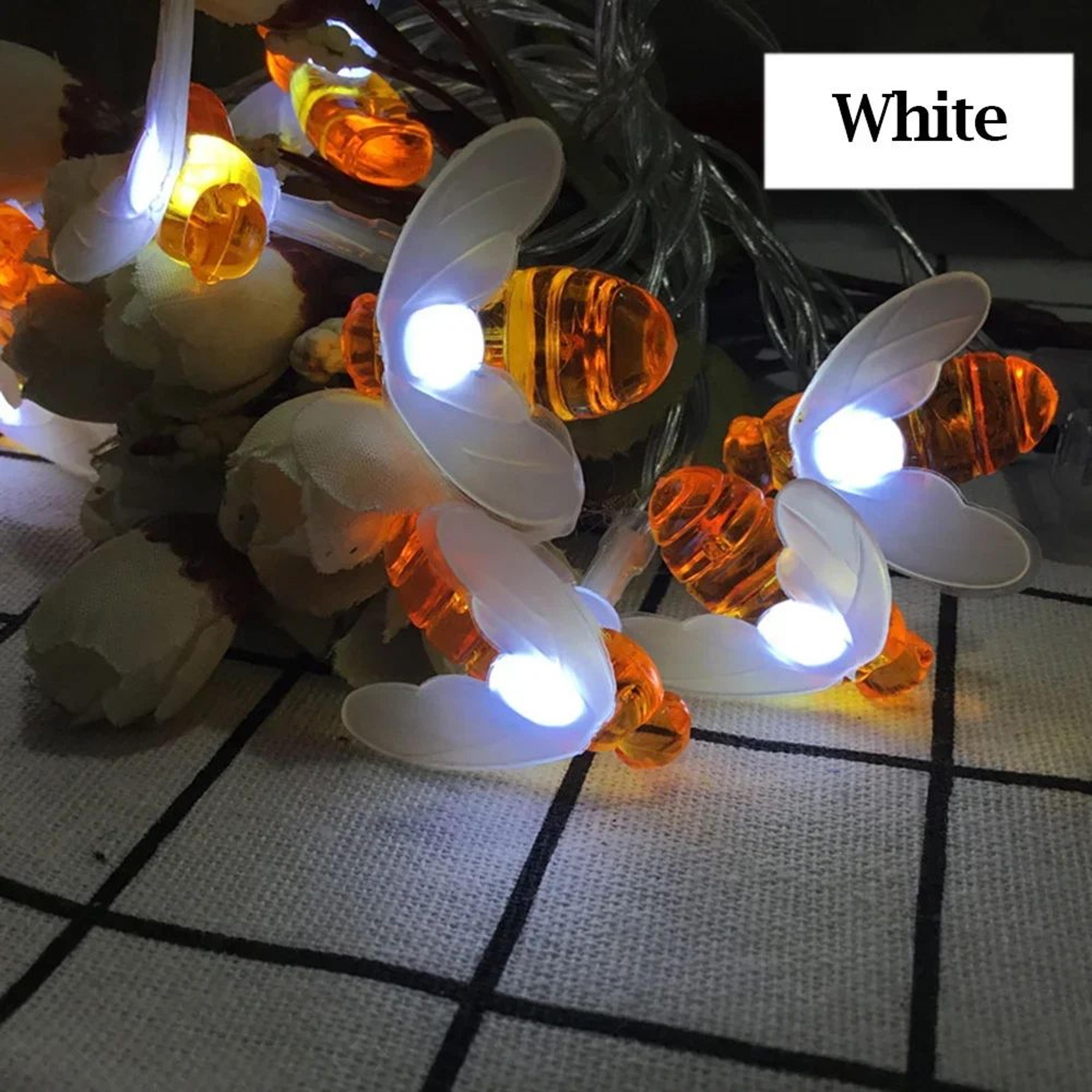 100 LED Solar Bee String Lights Outdoor Waterproof 8 Modes Garden Fairy Lights 11