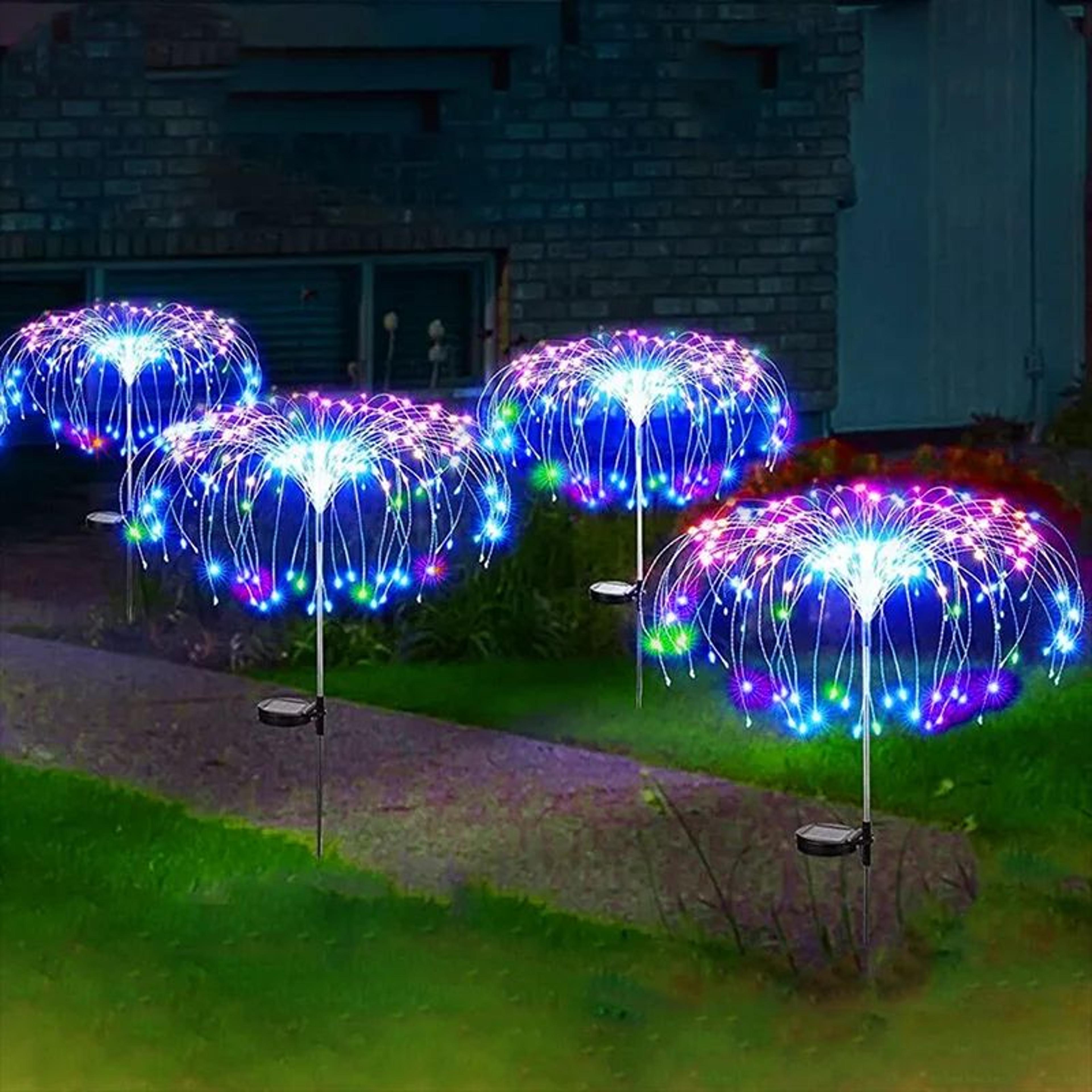 200 LED Solar Dandelion Firework Garden Light With 8 Modes 6