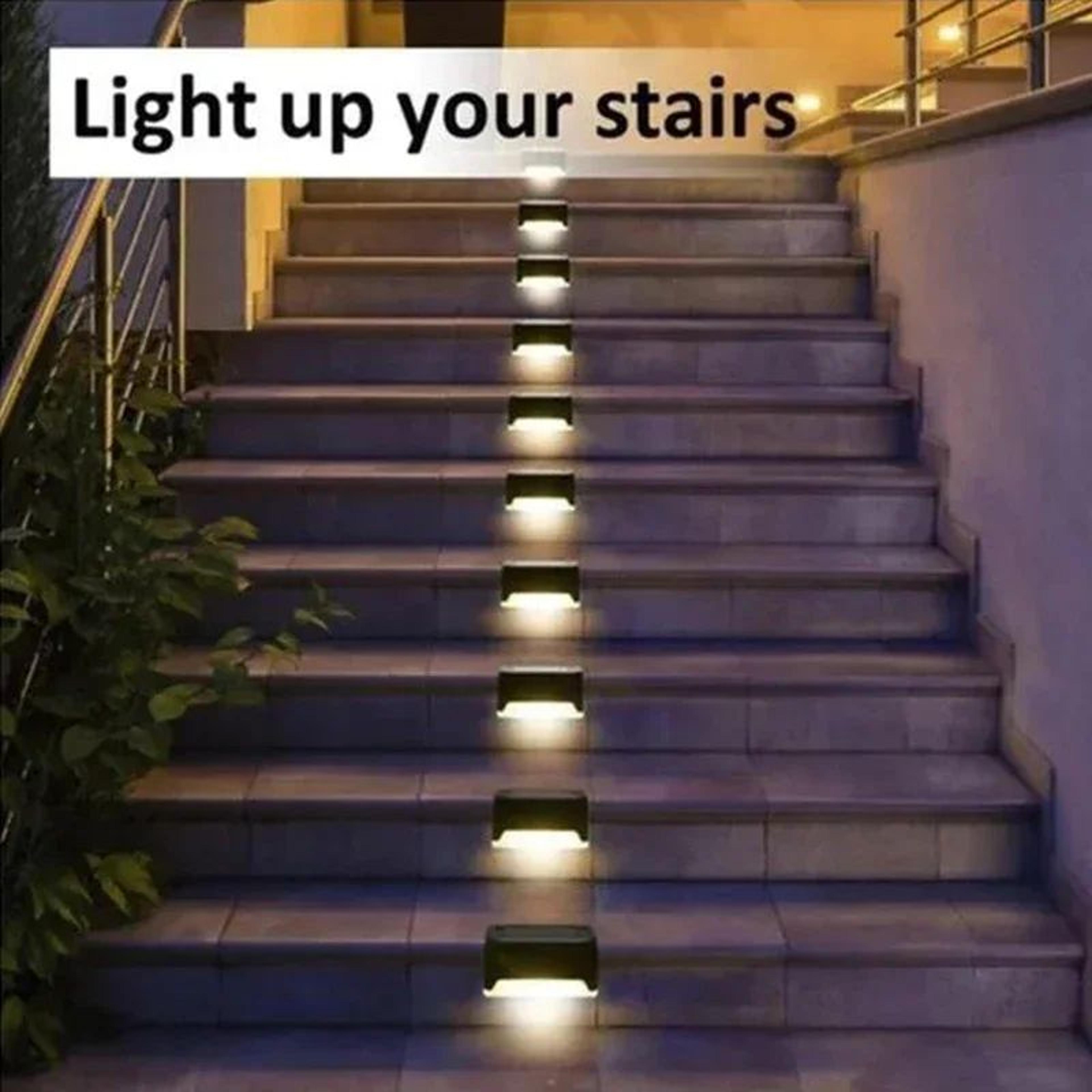Solar Deck Step Lights  Waterproof Outdoor LED Lights For Stairs Fence And Pathway 3