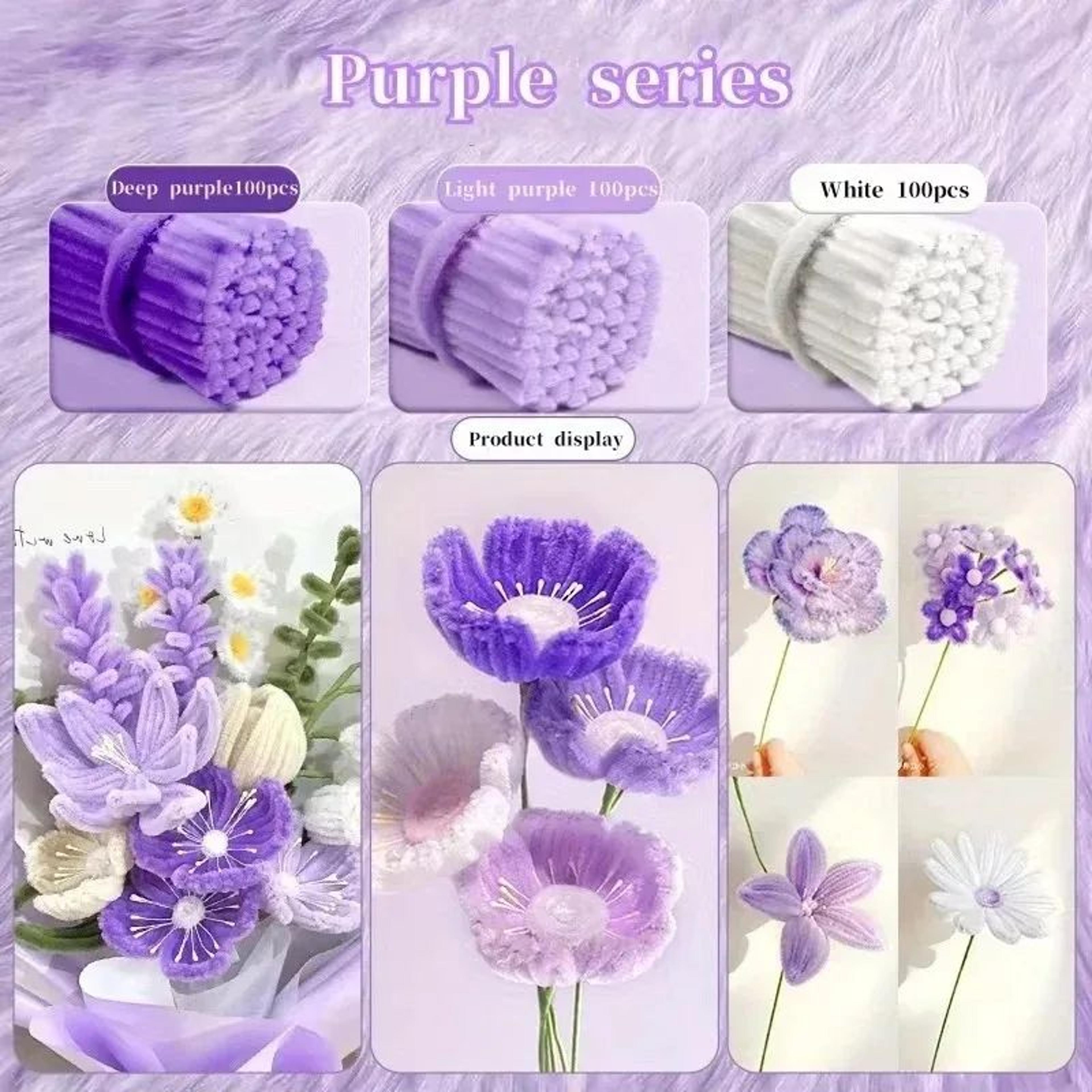 30cm Chenille Stems Flexible Pipe Cleaners For DIY Crafts And Flower Making 6