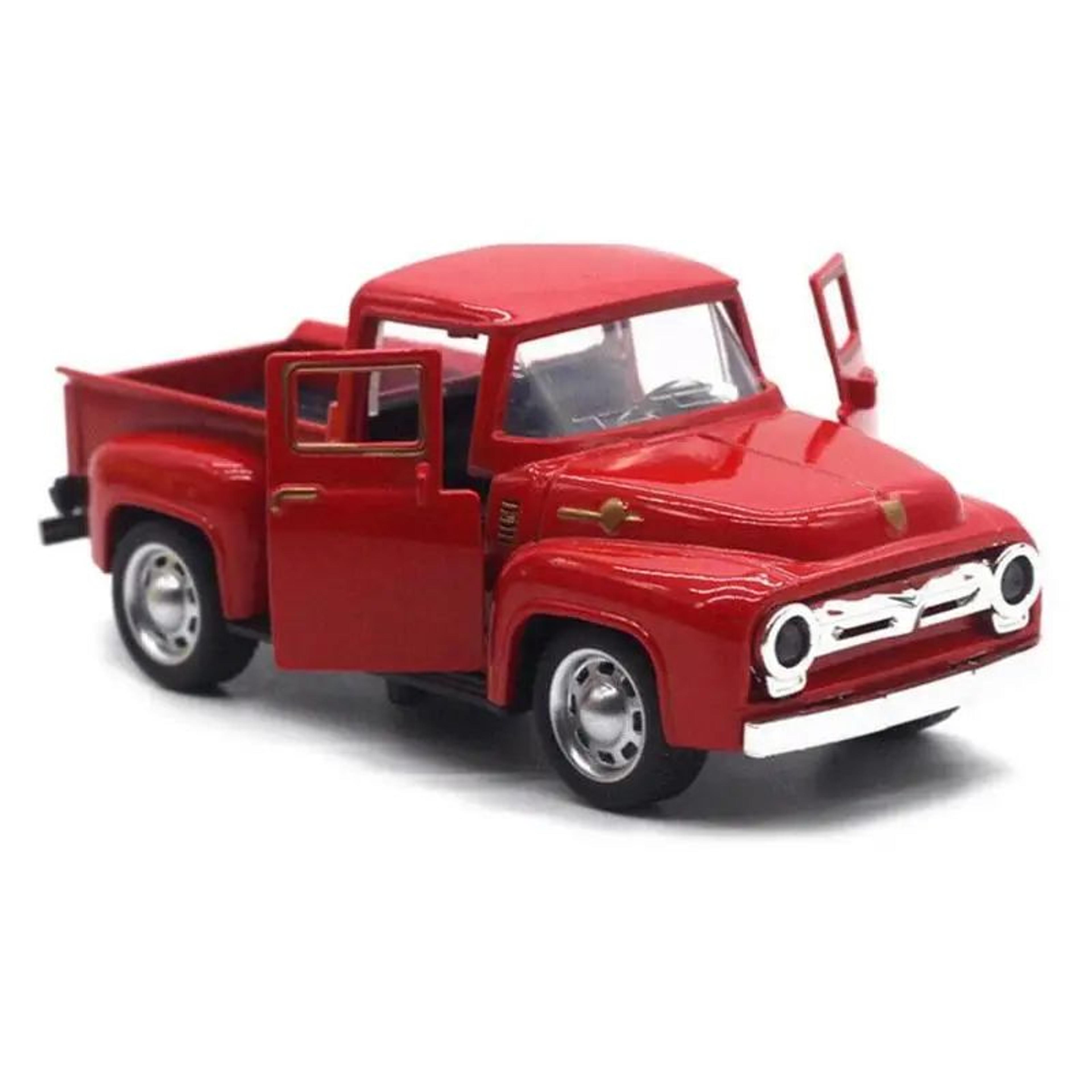 132 Vintage Red Metal Truck PullBack Diecast Model Toy And Collectible 11