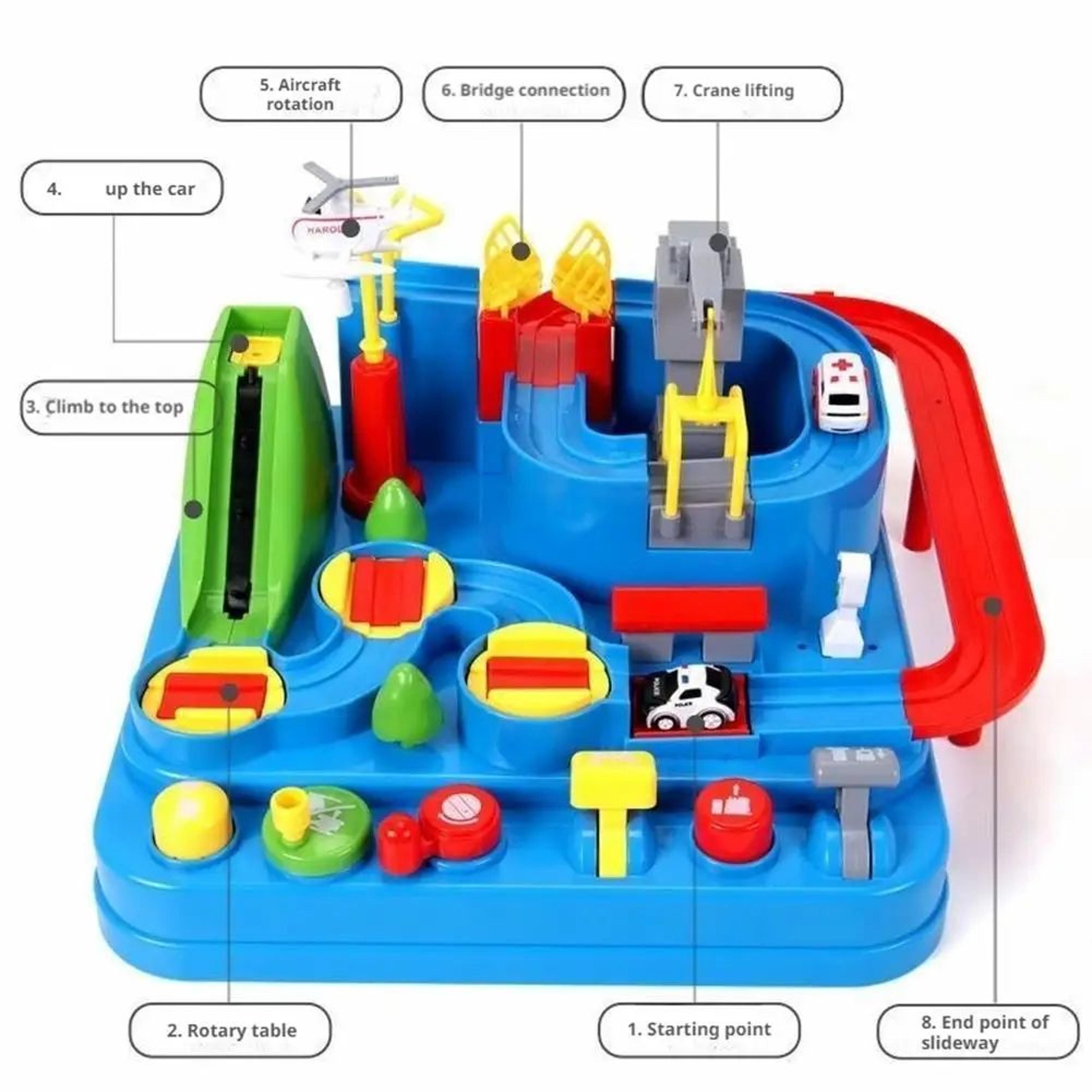 Space Rocket Track Adventure Game  Interactive Educational Car Toy For Kids 1