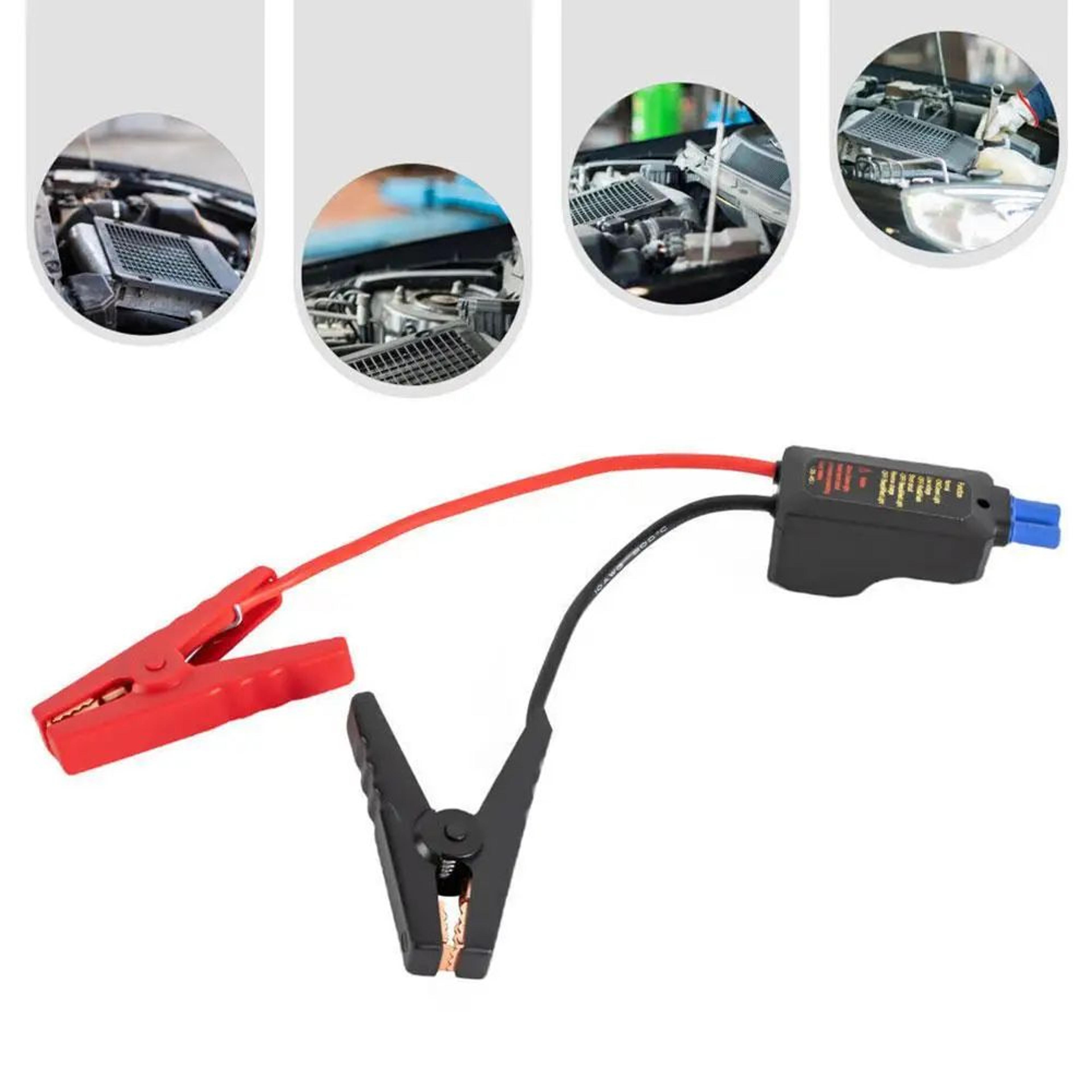 500A Smart Car Battery Jump Starter Cable With Relay Smart Clamps 5