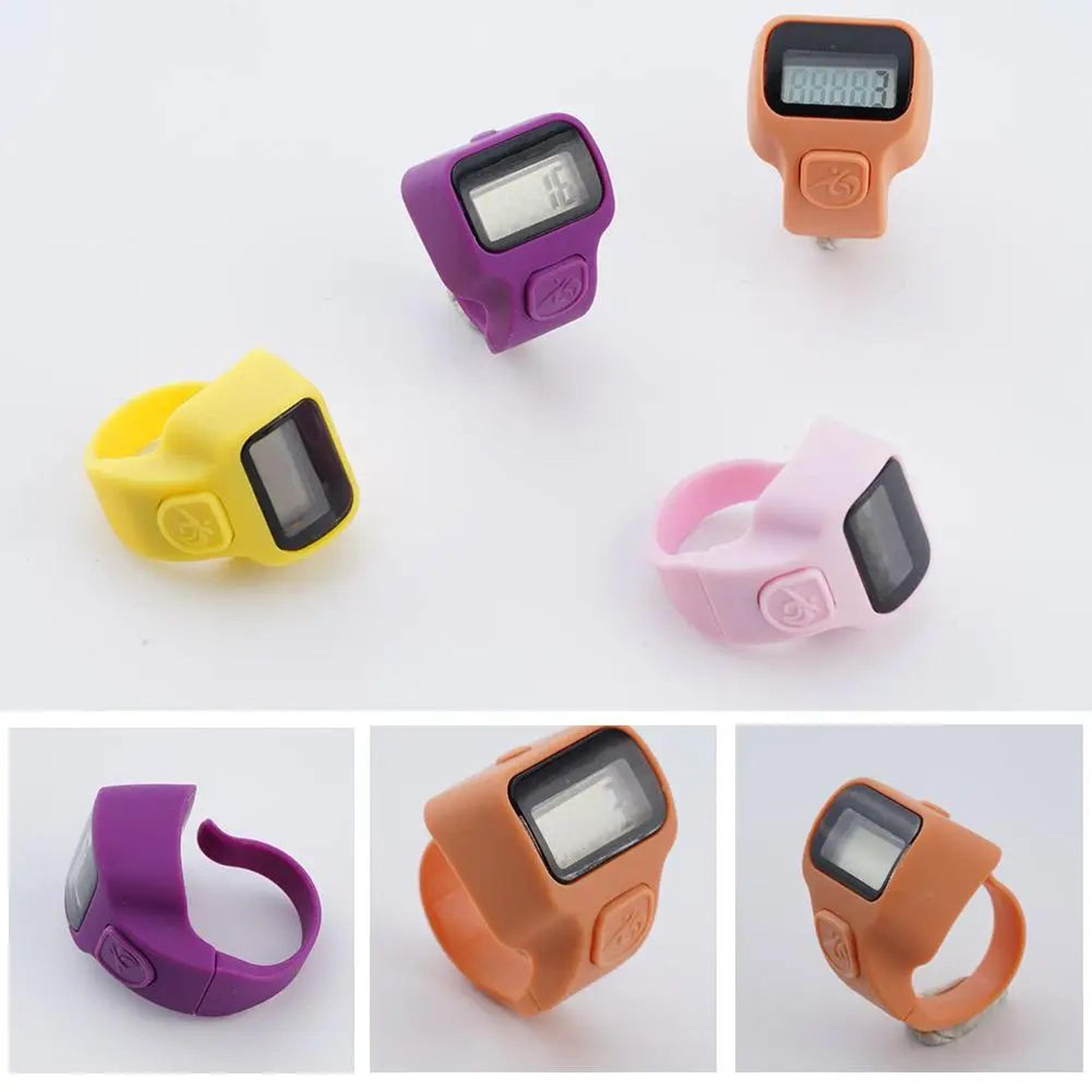 Mini Digital Finger Tally Counter With LCD Display  5Digit Ring Clicker 4