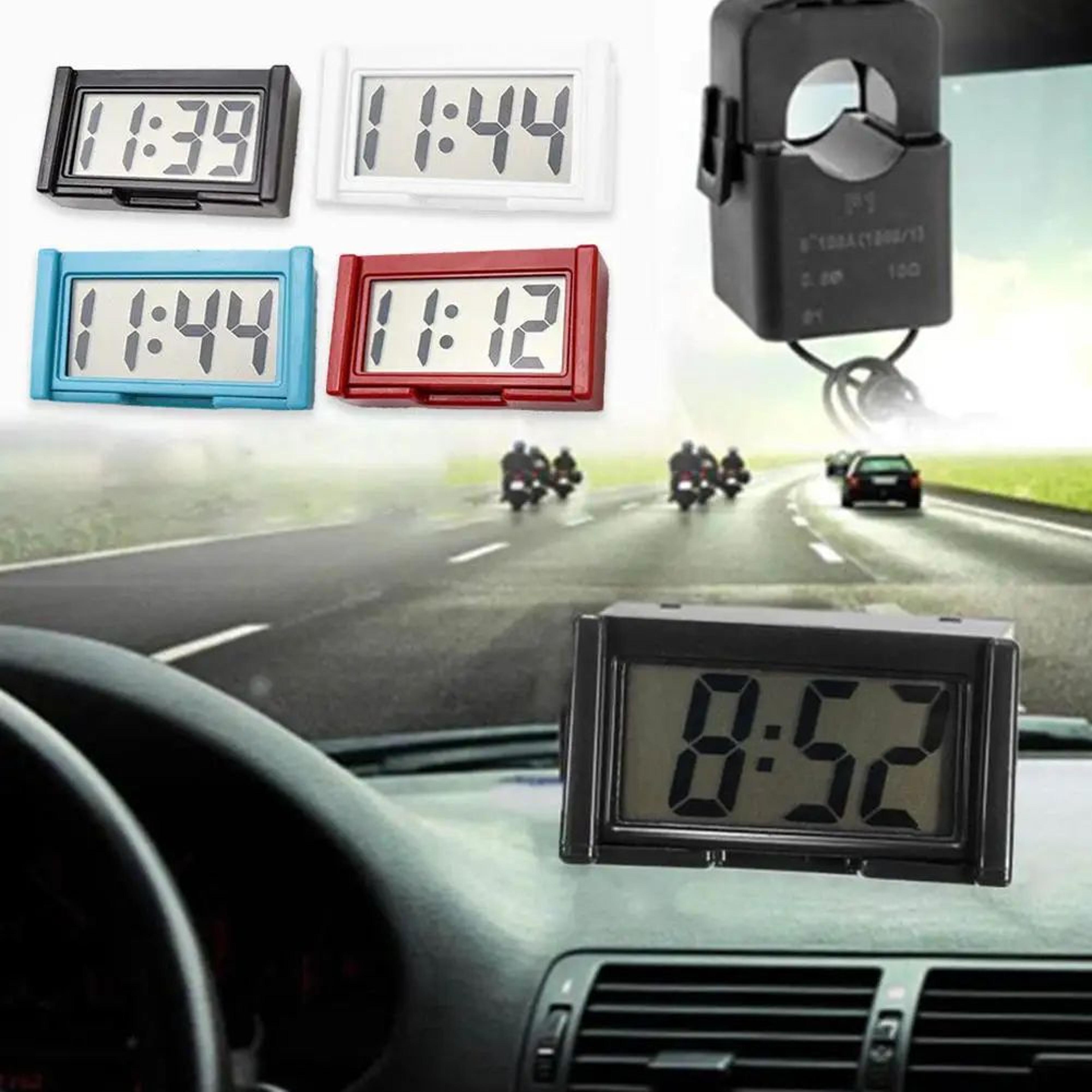 Mini Digital Car Dashboard Clock With Large LCD Display And SelfAdhesive Mount 1