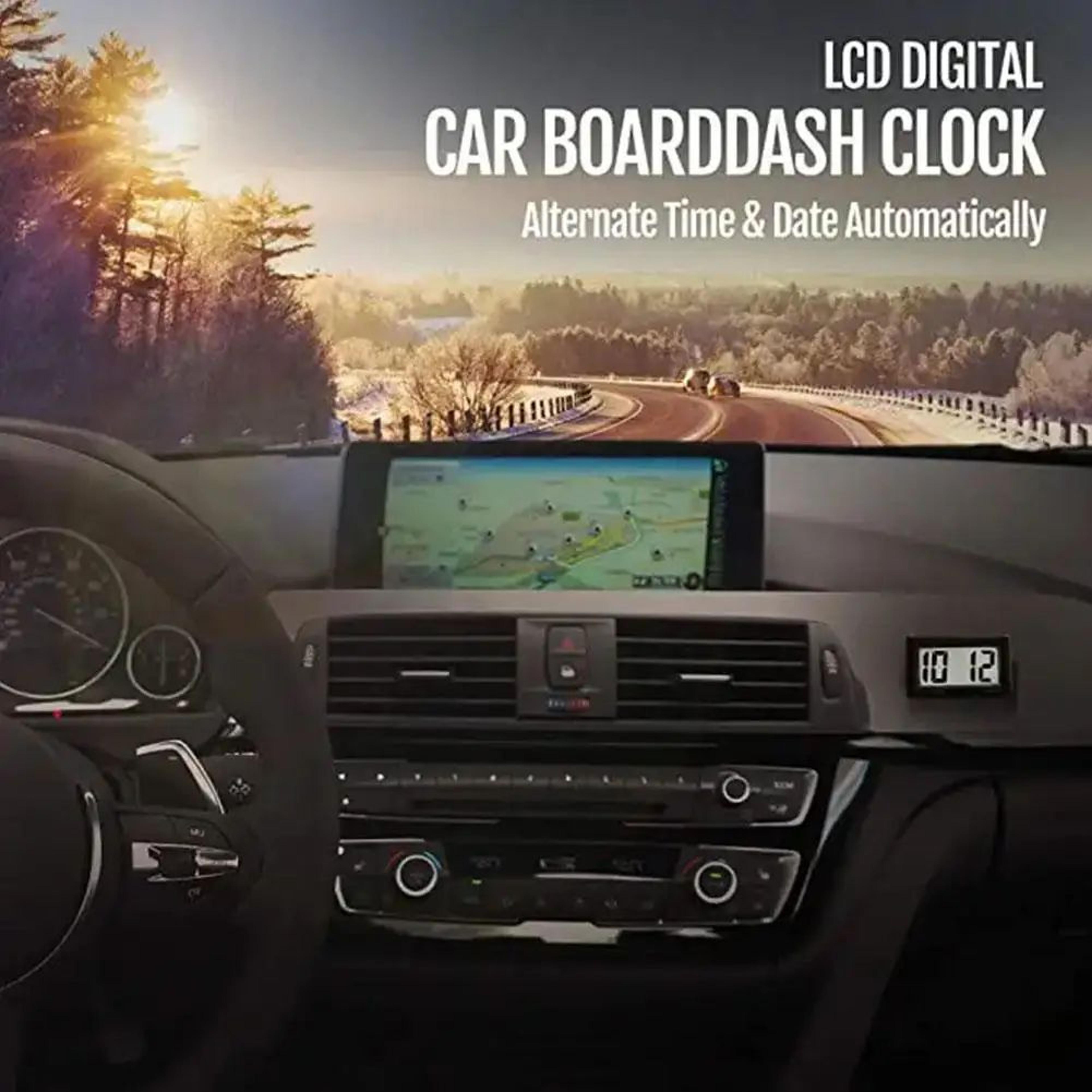 Mini Digital Car Dashboard Clock With Large LCD Display And SelfAdhesive Mount 2