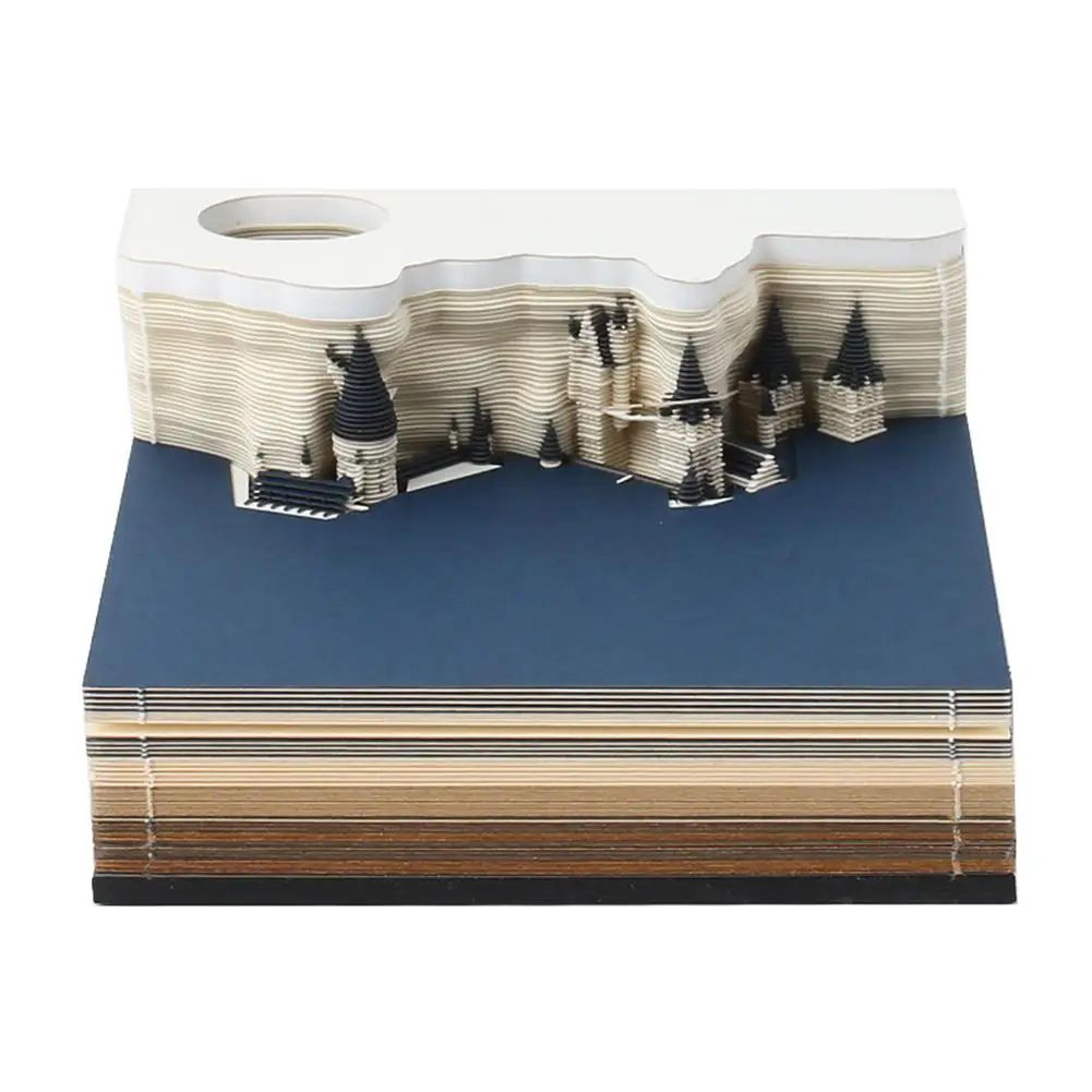 2026 Treehouse 3D Desktop Calendar Memo Pad With Paper Carving Art 7