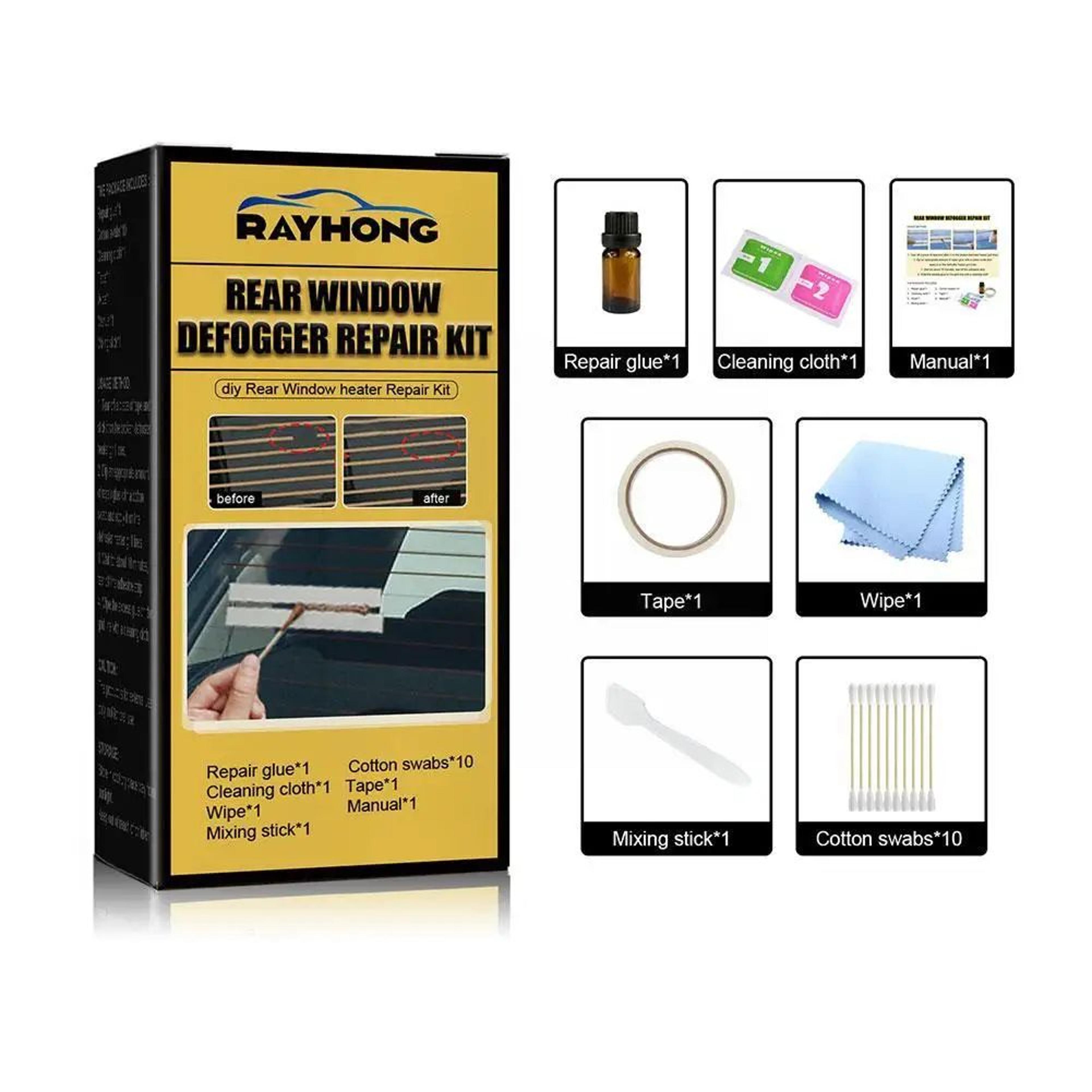Rear Window Defogger Grid Repair Kit  Conductive Quick Fix For Broken Heater Lines 2