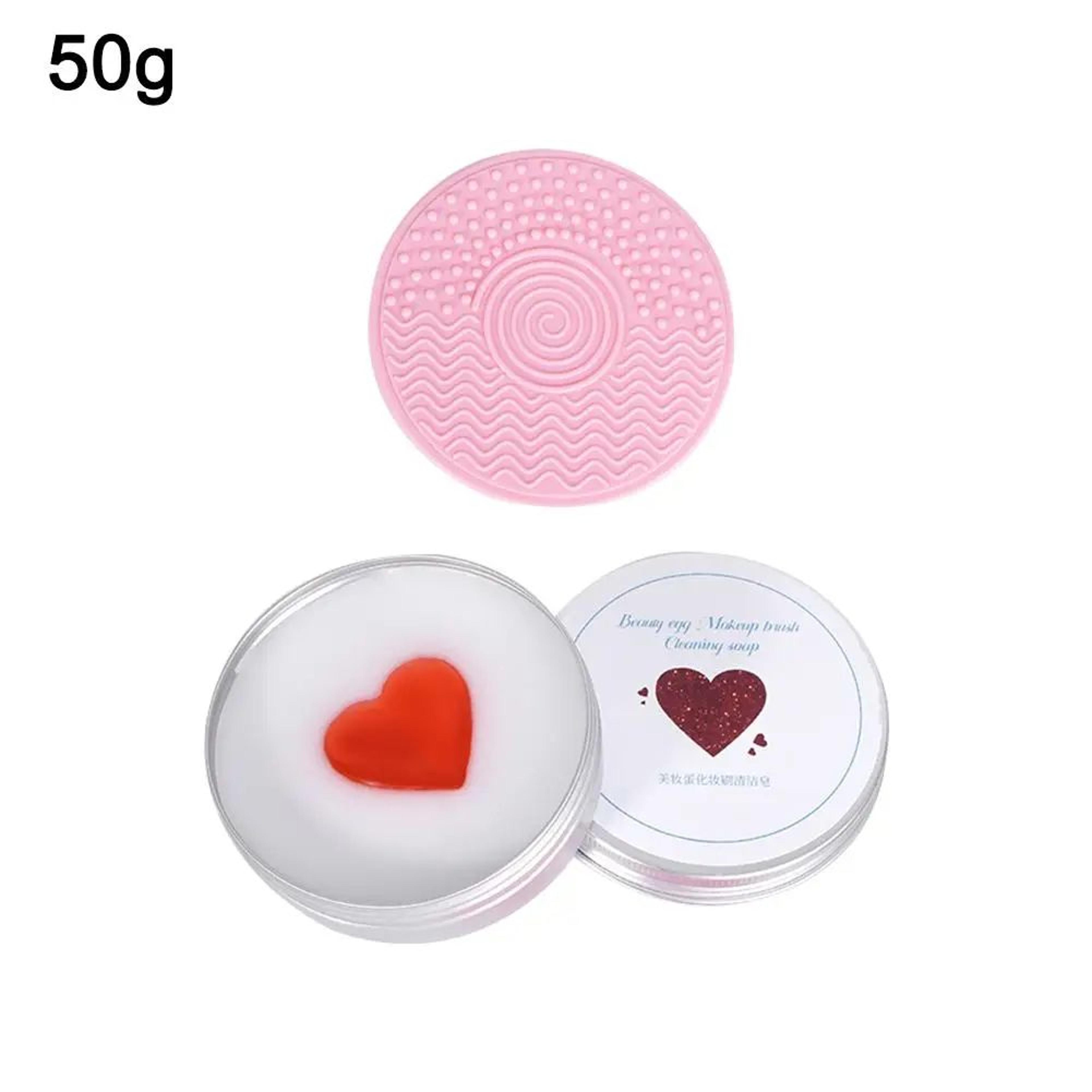 Natural Makeup Brush Cleaner Soap With Textured Cleaning Surface For Brushes And Beauty Tools 6
