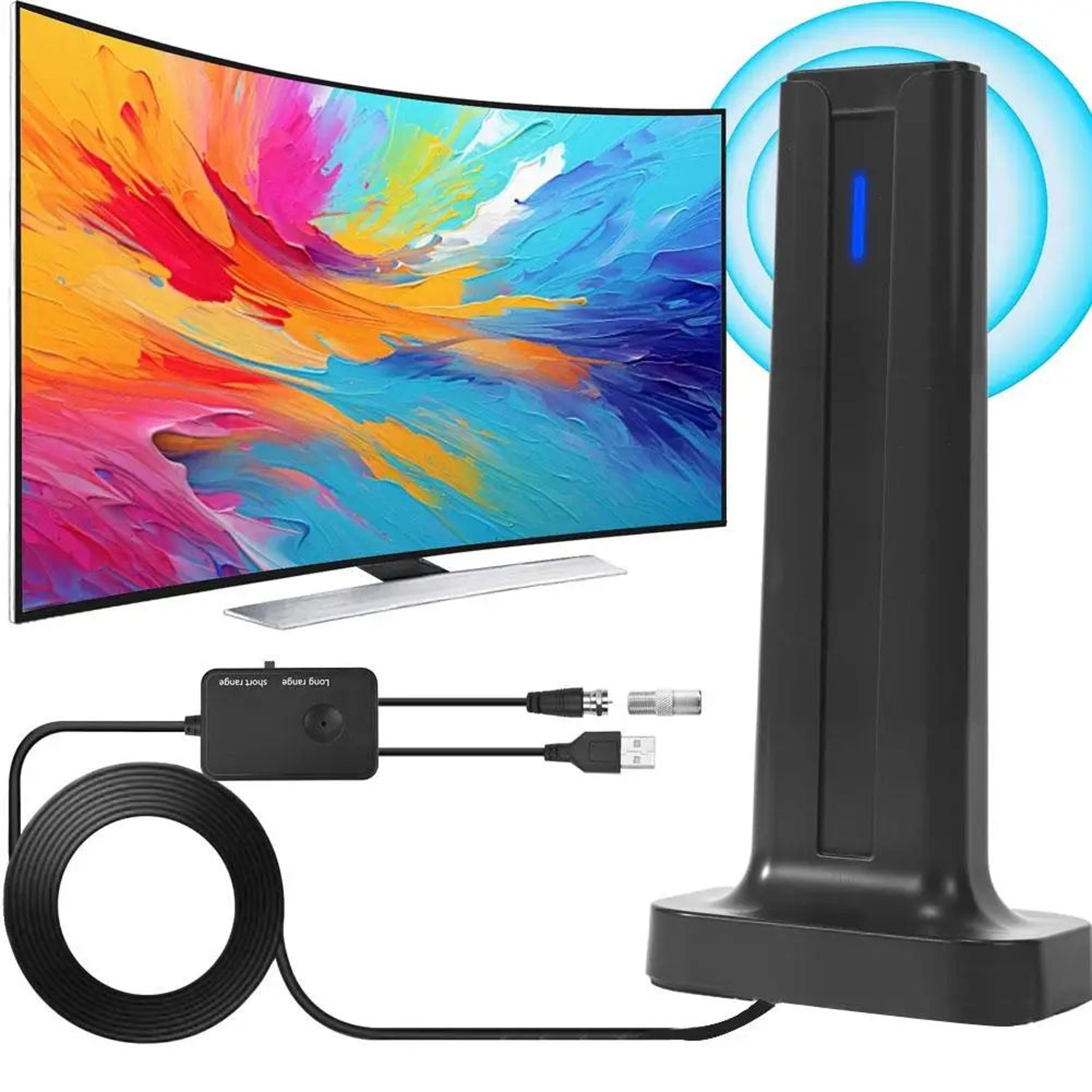 Long Range Indoor Digital TV Antenna With 360 Degree Reception For 4K 1080P HDTV 1