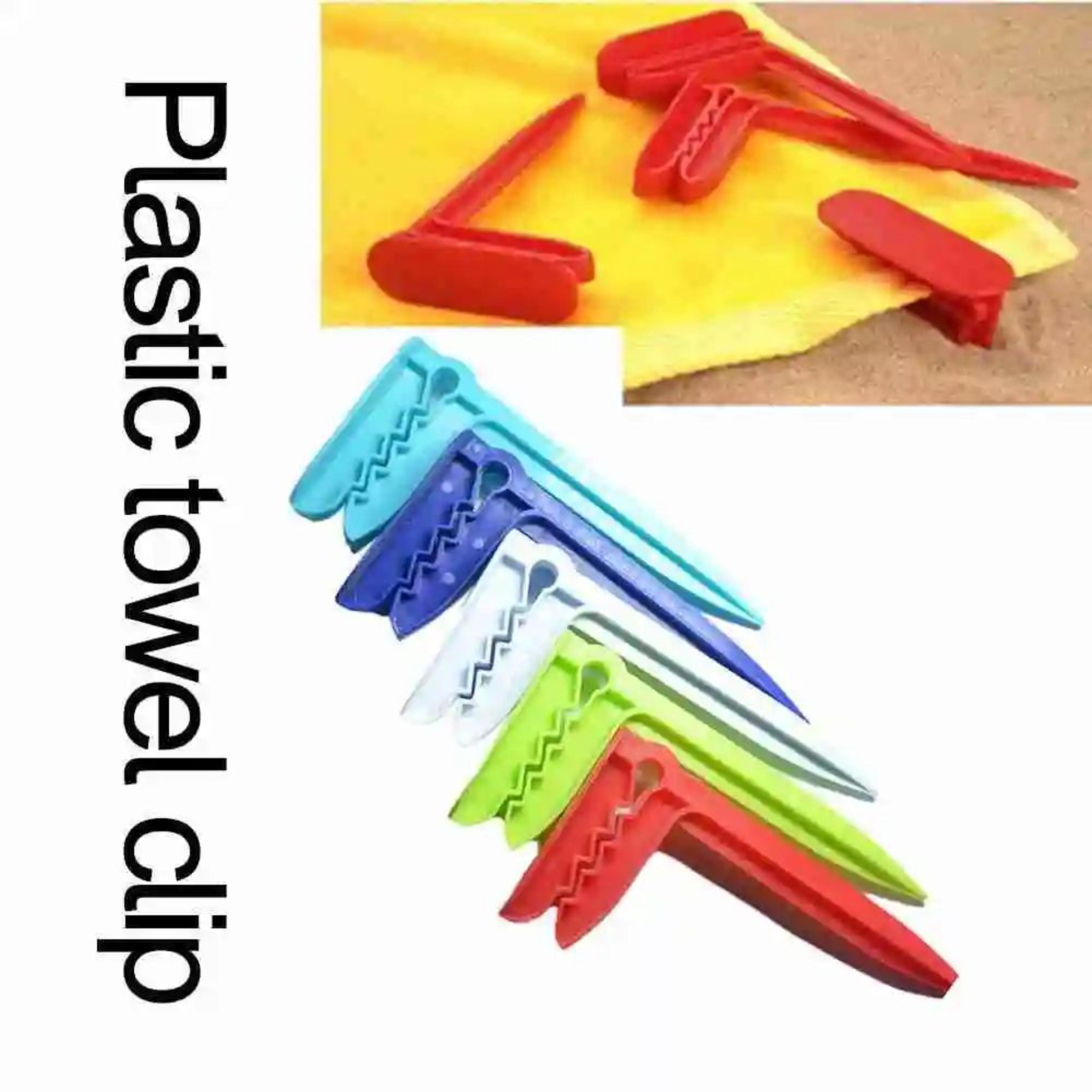 10PCS Heavy Duty Beach Towel Clips For Chairs Sheets And Camping Mats 1