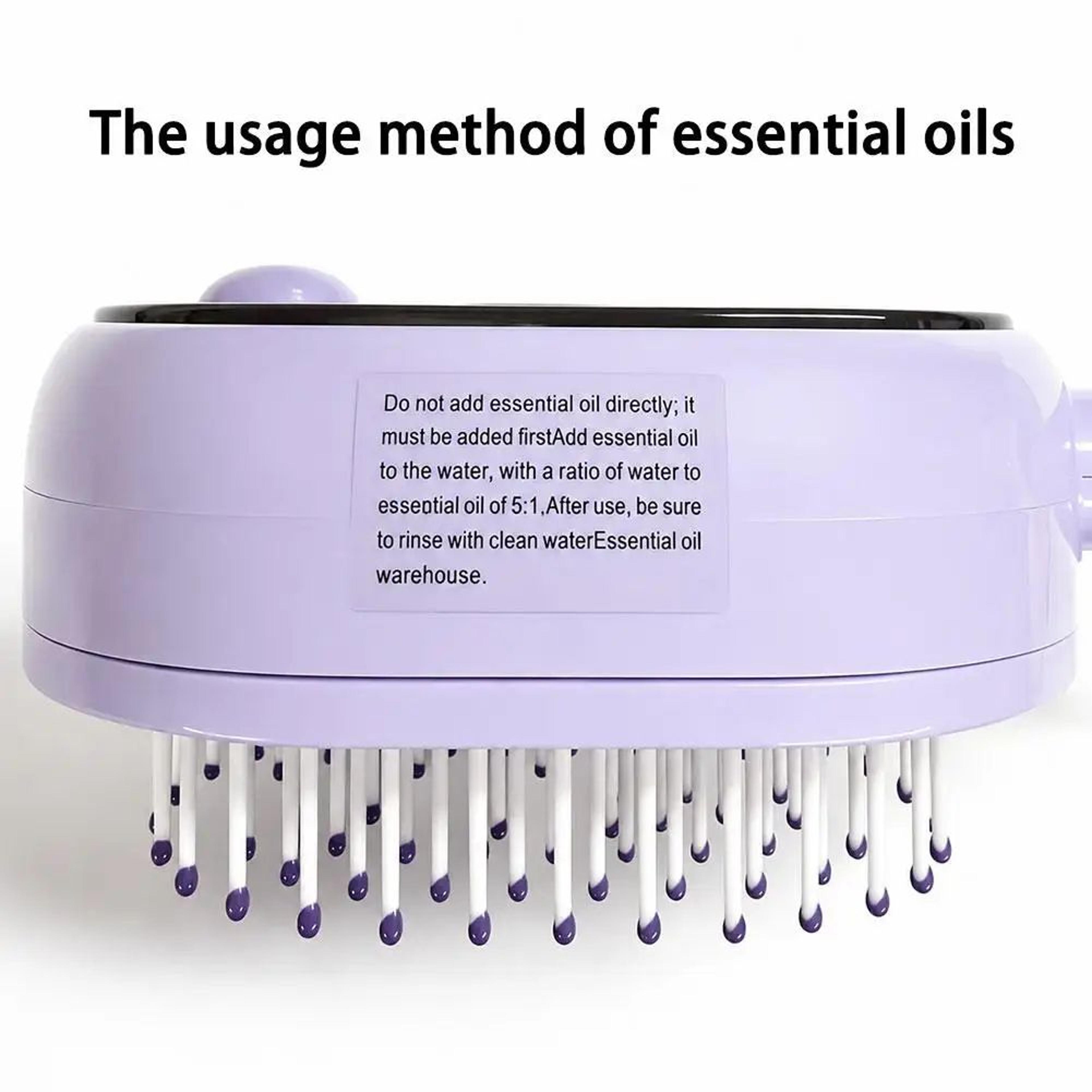 3 In 1 Rechargeable Electric Spray Scalp Massager Comb With SelfCleaning Air Cushion Brush 5