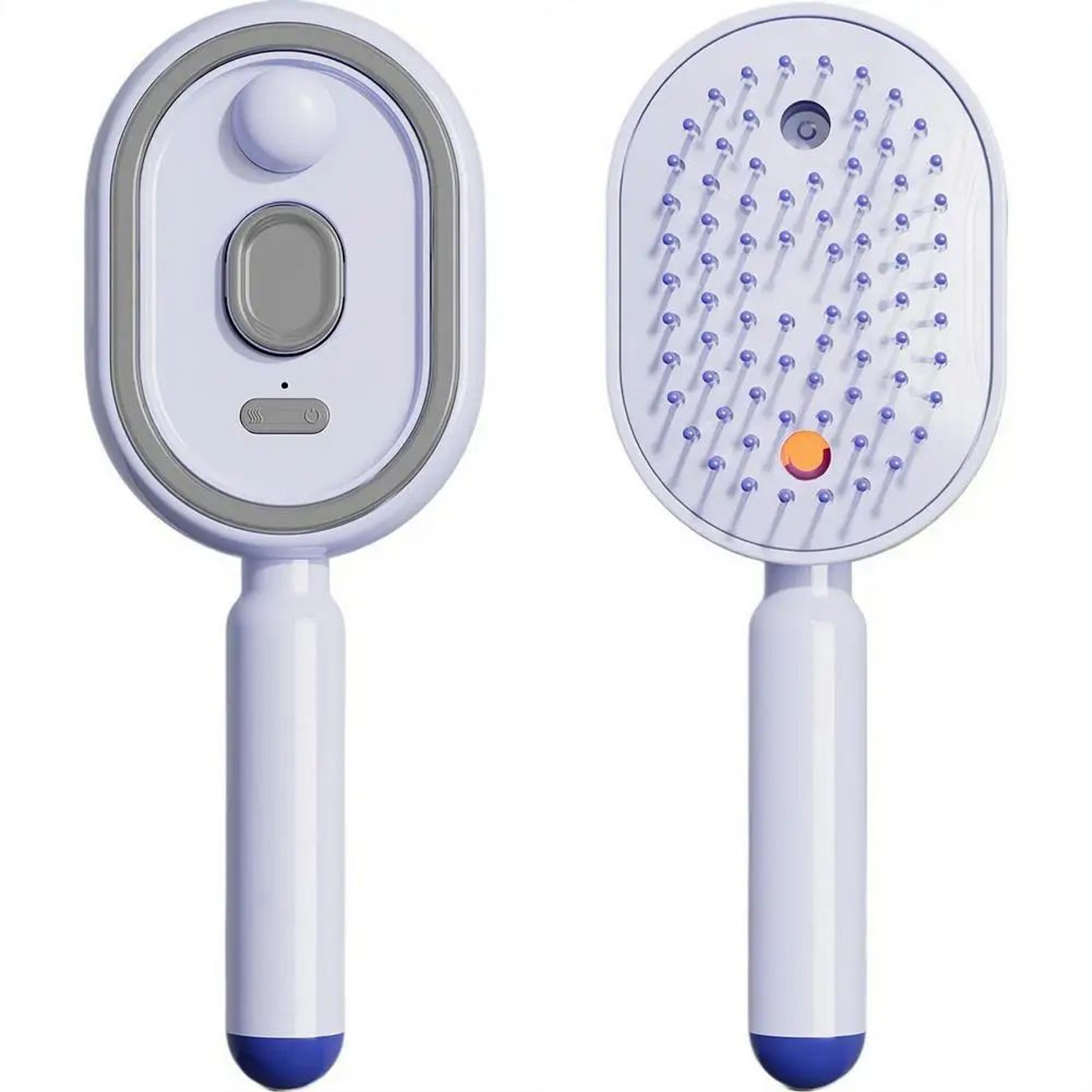 3 In 1 Rechargeable Electric Spray Scalp Massager Comb With SelfCleaning Air Cushion Brush 6