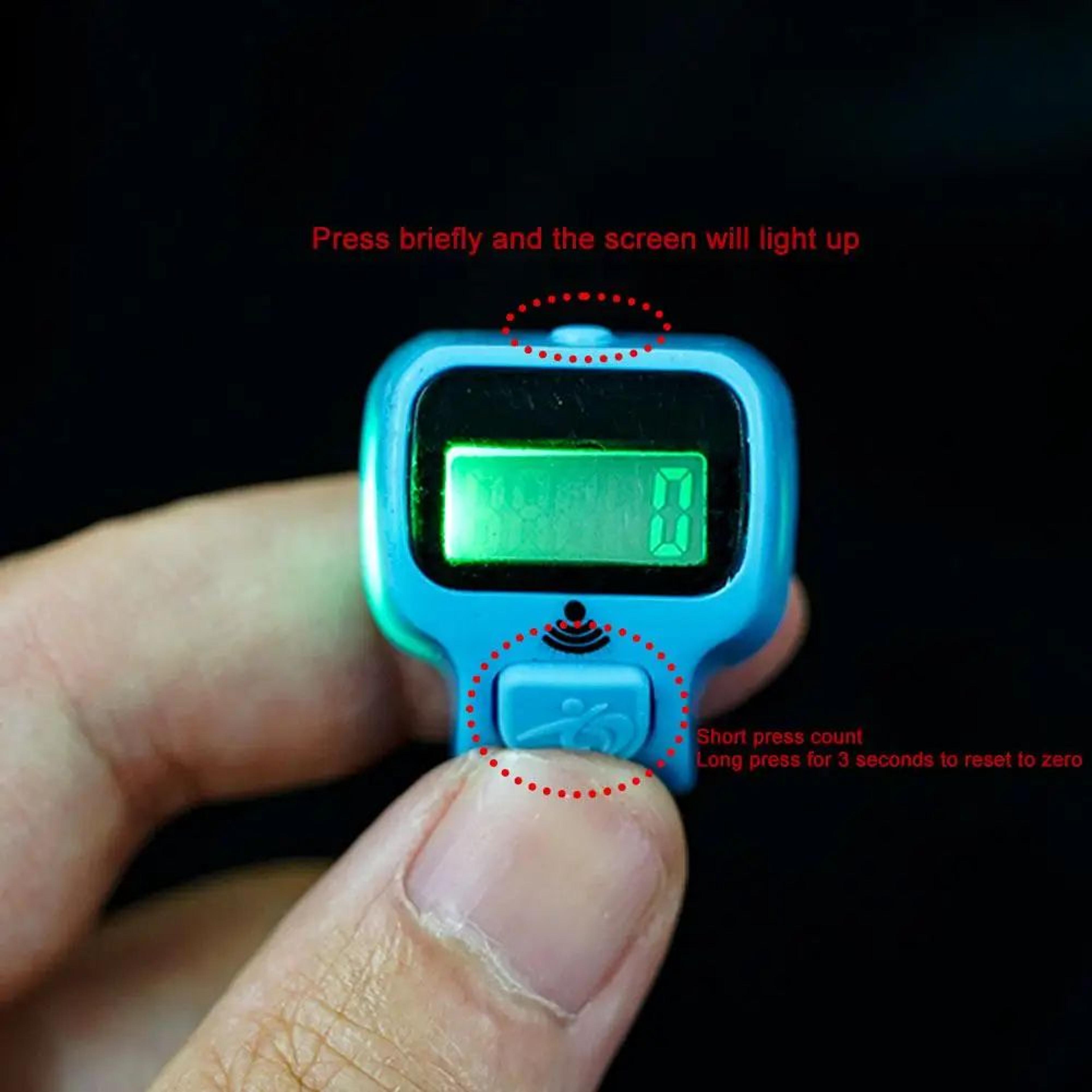 Electronic Tasbih Counter Ring With LED Display And Reset Button 0