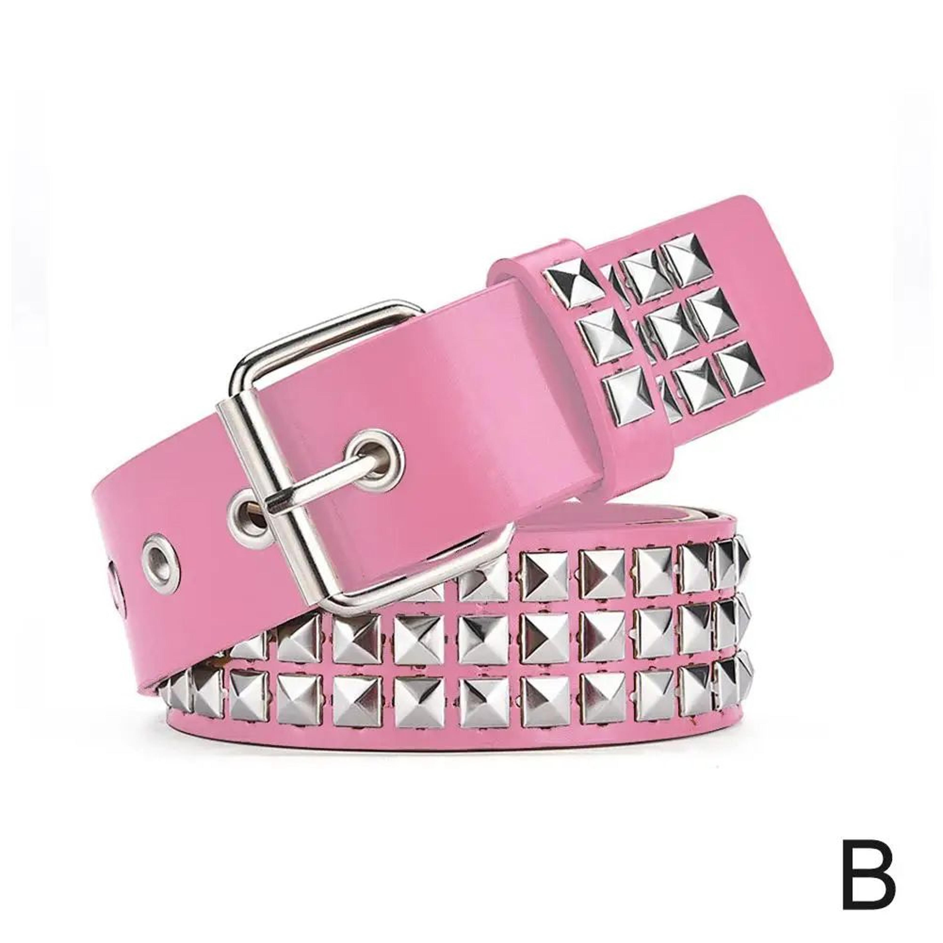 Punk Bullet Studded Belt  Adjustable Black Rivet Rock Belt 7