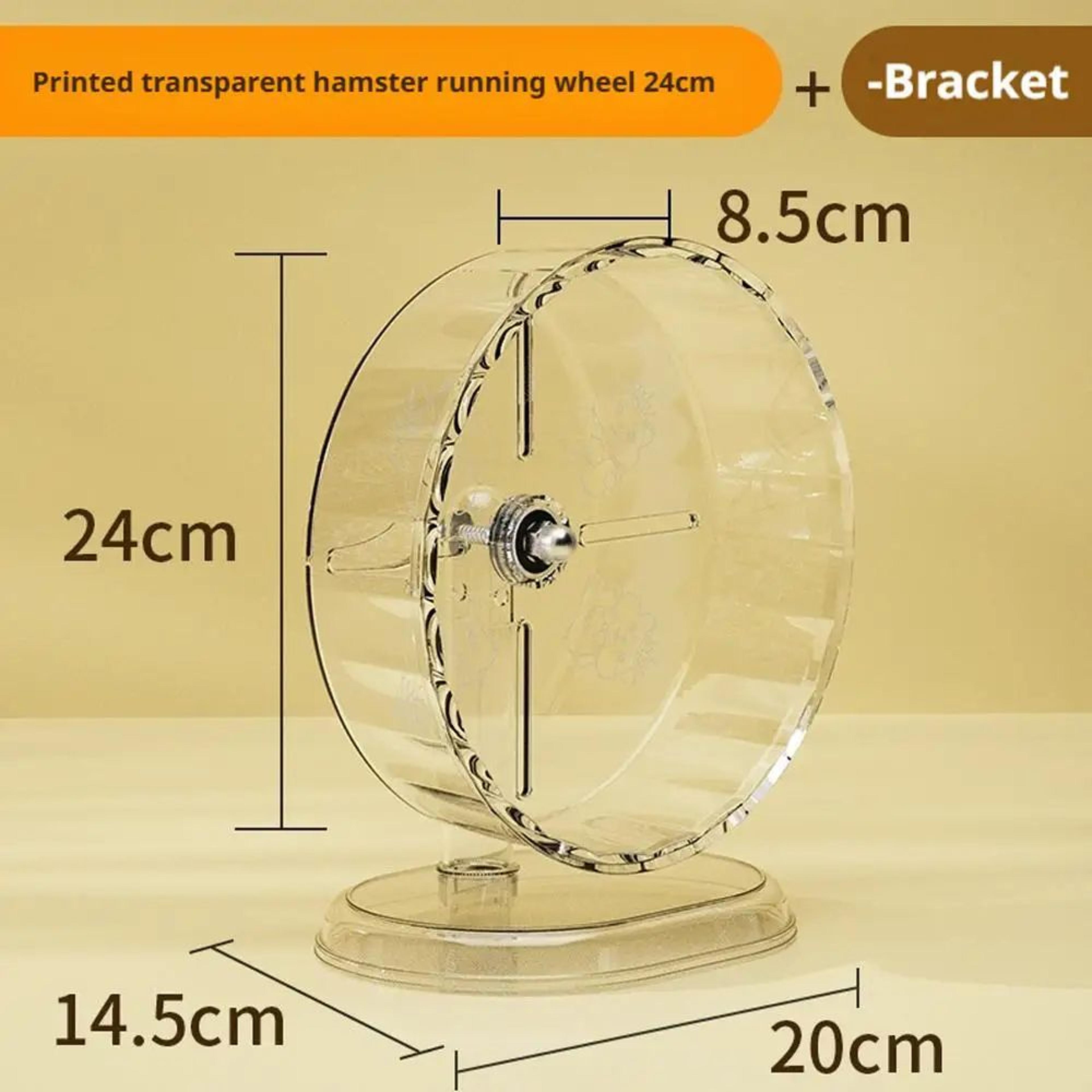 Transparent Silent Hamster Running Wheel With Widened Exercise Track 8