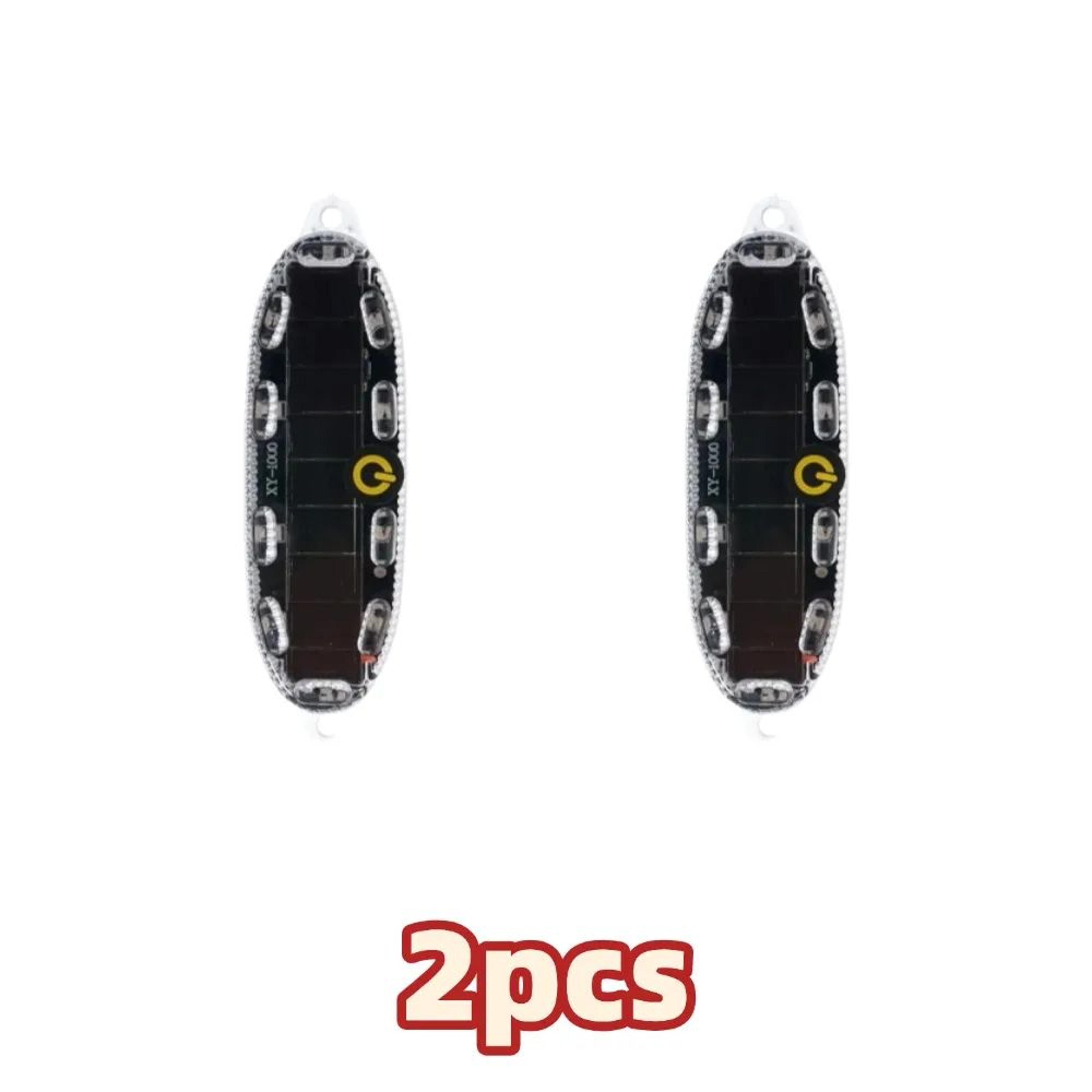 Solar Motorcycle LED Strobe Warning Light  AntiRear Flashing Safety Light 6
