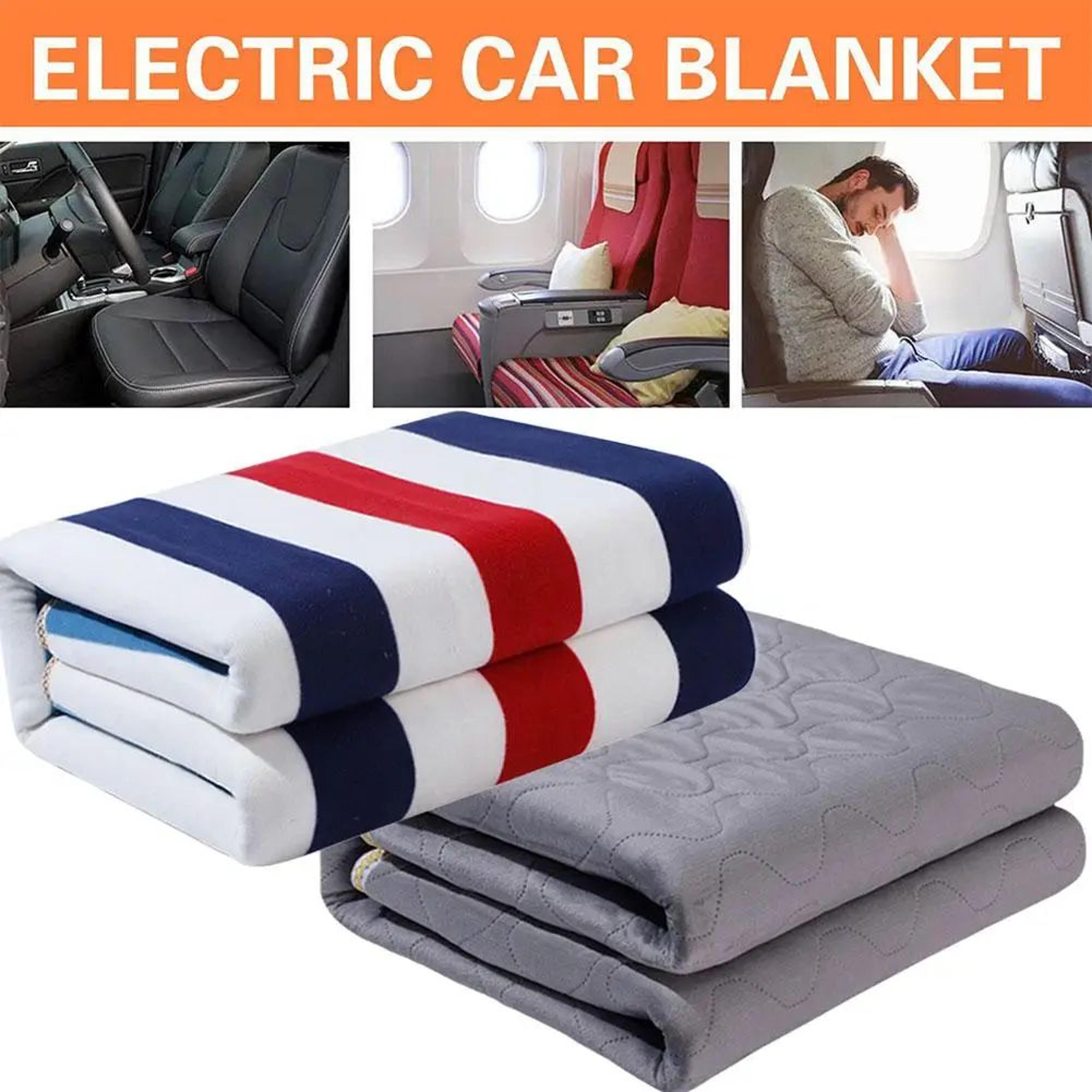 12V Heated Car Blanket With Controller And Timer  Portable Fleece Travel Throw 2